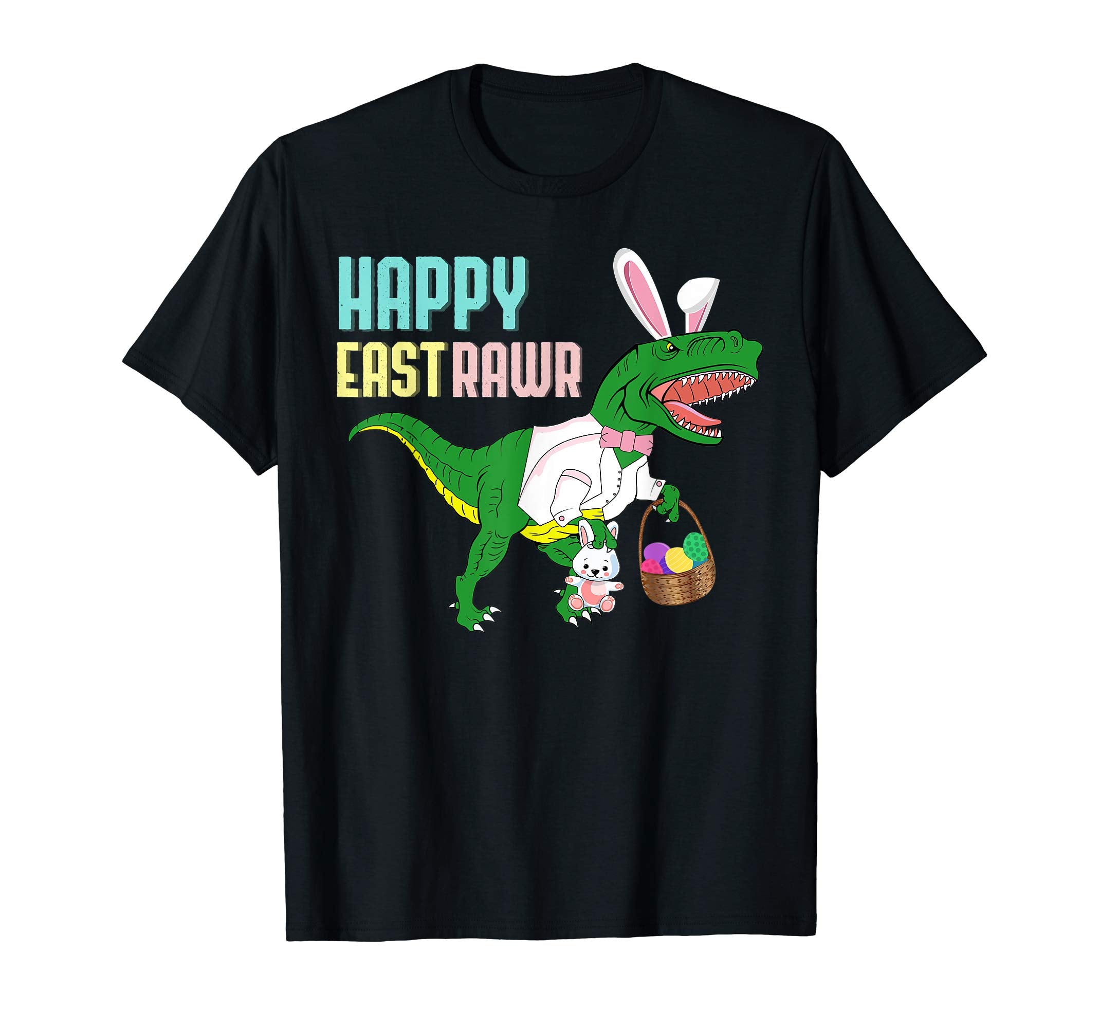 Easter Dinosaur T-Rex Shirt Funny Eastrawr Egg Bunny Tee