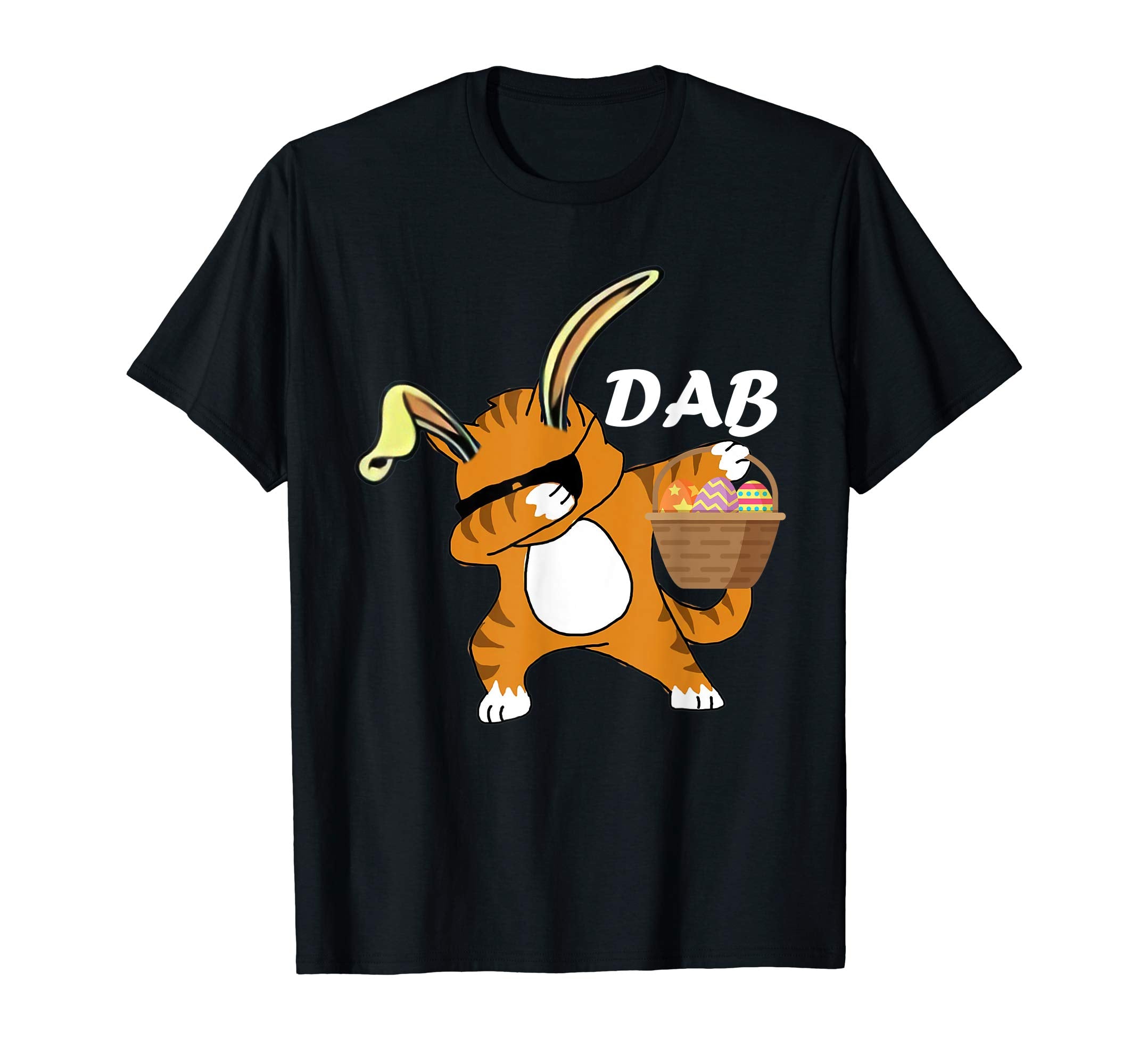 cat dabbing egg easter day shirt