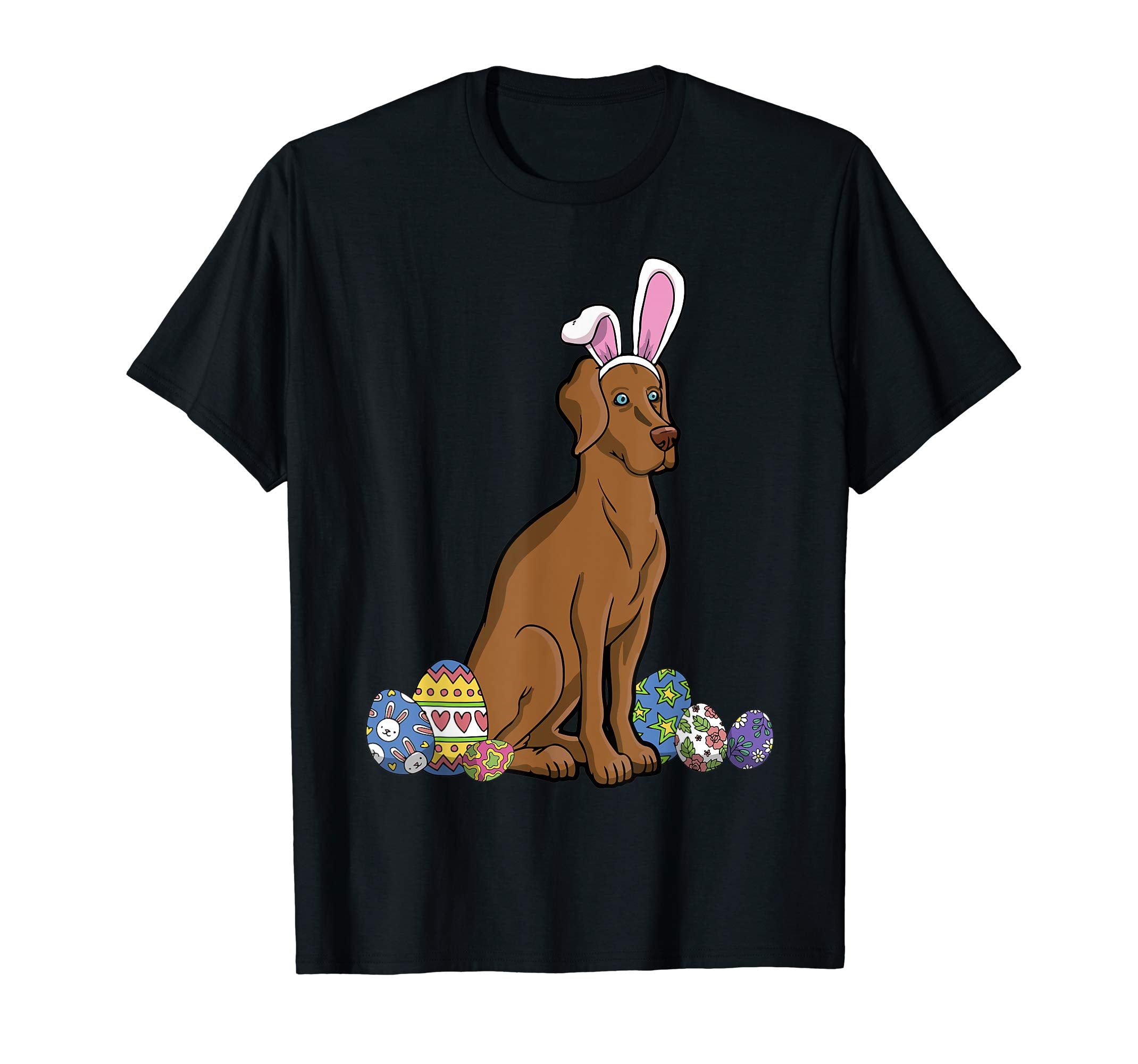 Vizsla Dressed As Easter Bunny With Rabbit Ears T-Shirt