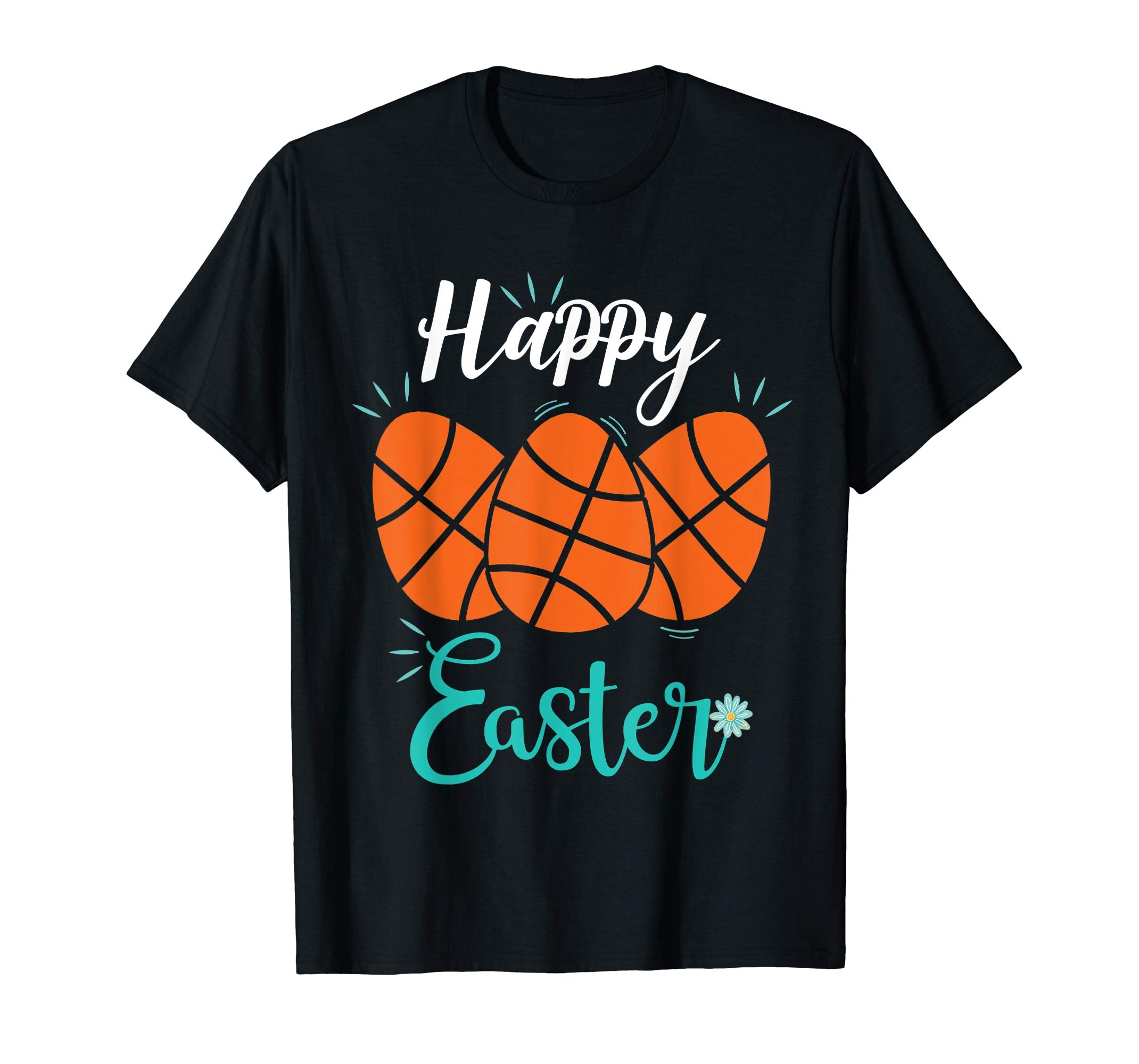 Happy Easter basketball eggs Funny T-shirt for boy girl