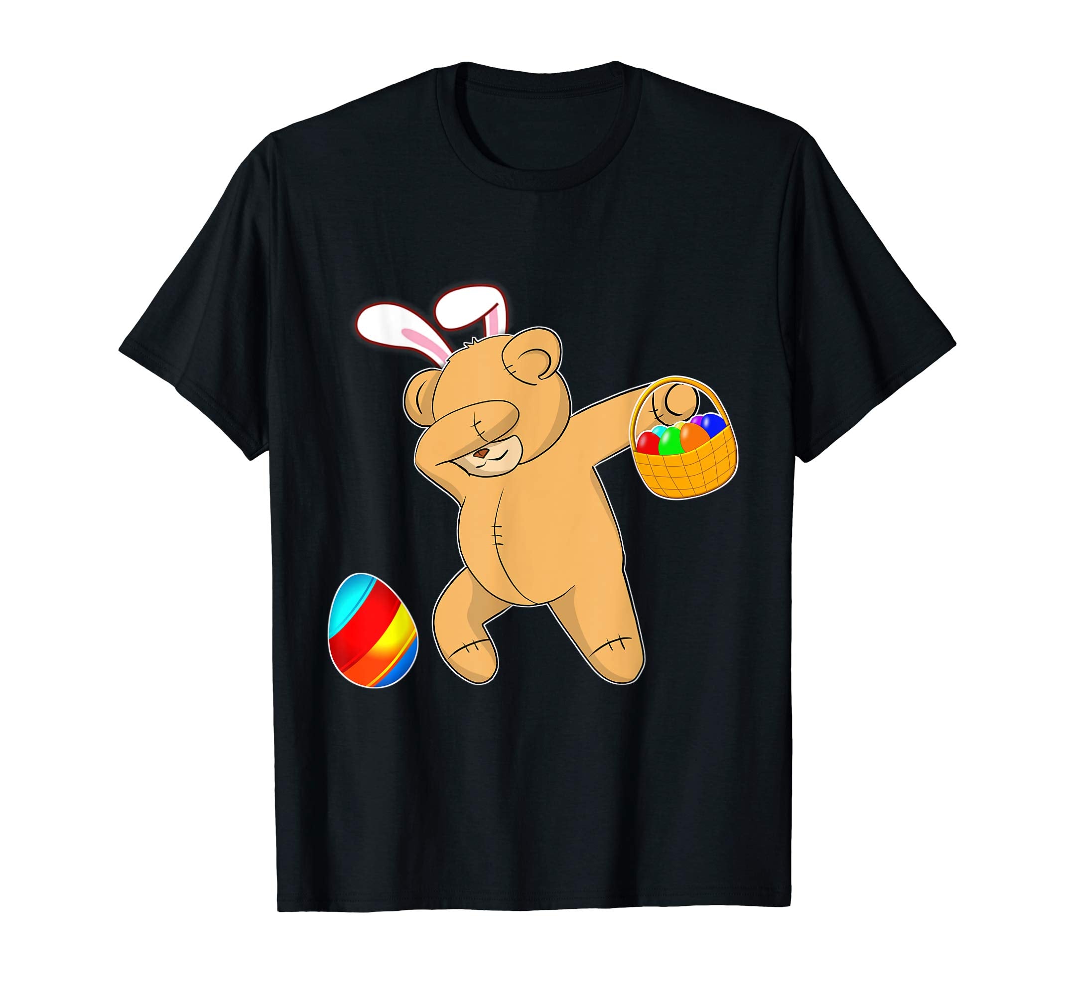 Easter Bunny Dabbing Teddy Bear Tshirt Easter Egg Gift