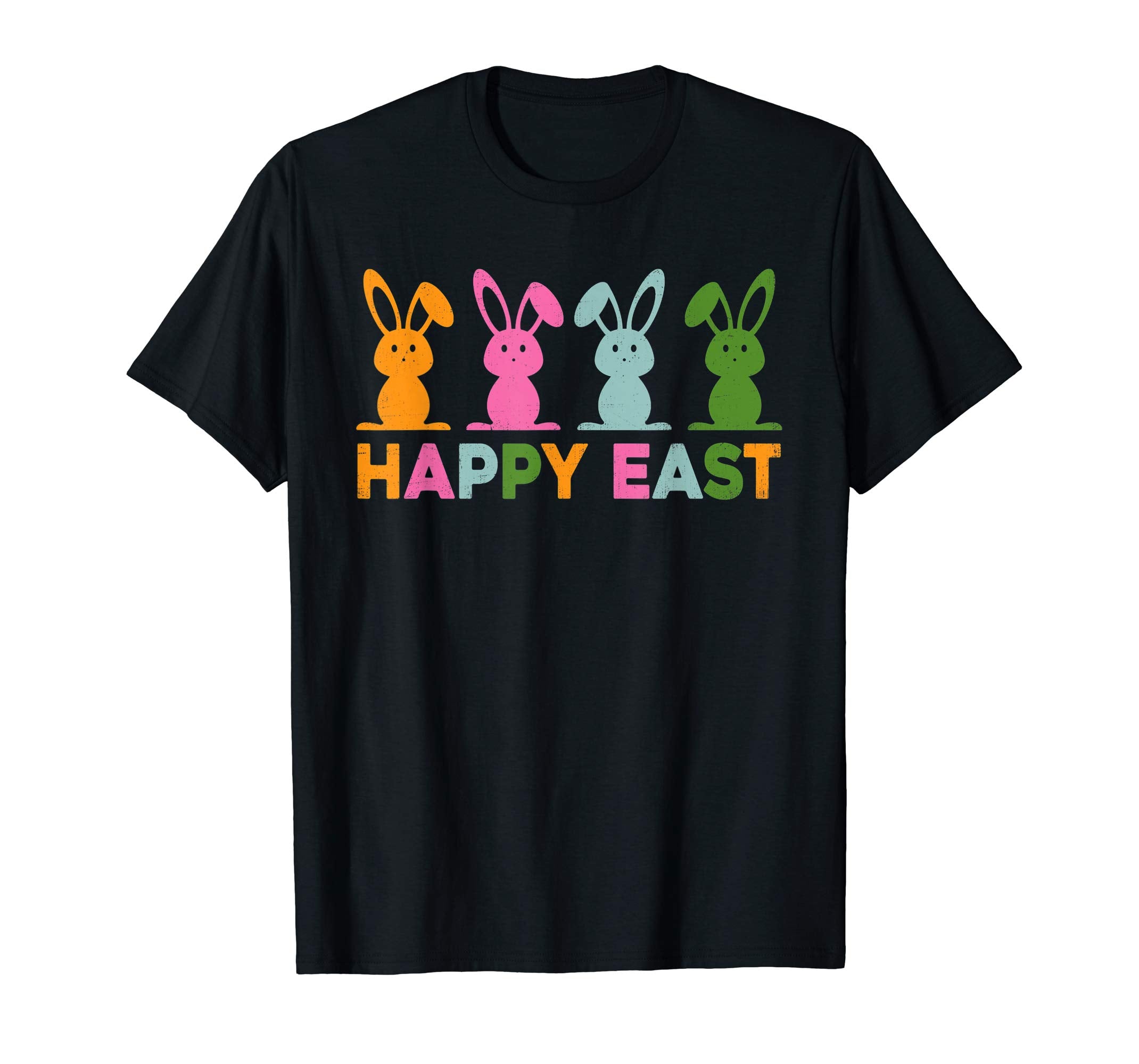 Happy Easter Shirt Colorful Bunny Eggs Gift TShirt