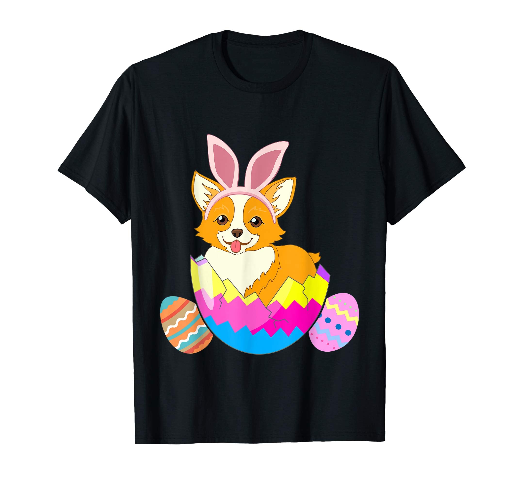 Corgi Wearing Easter Bunny Ears Funny Corgi T Shirt