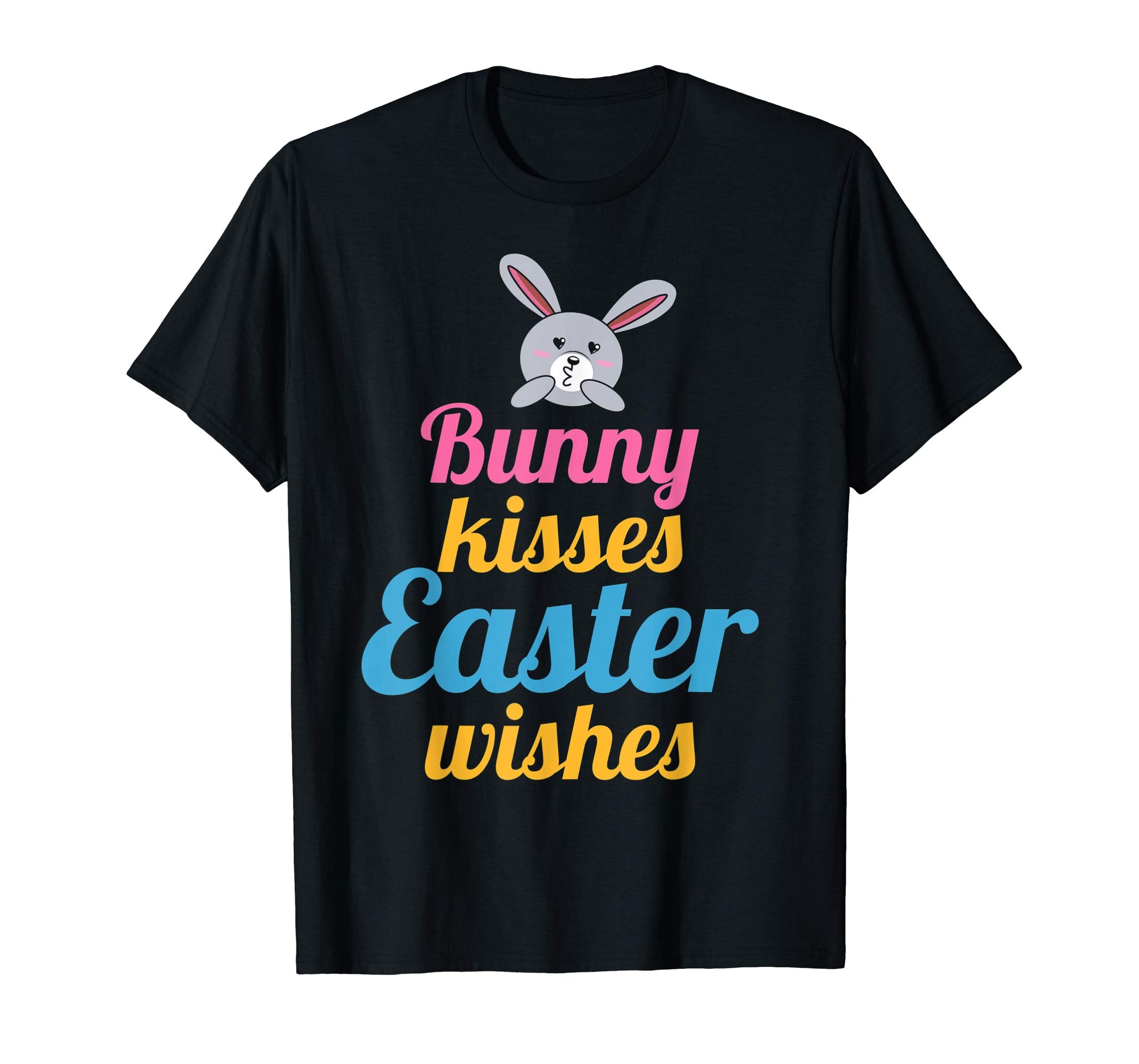 Bunny Kisses Easter Wishes Sunday Egg Hunt Hiding T Shirt