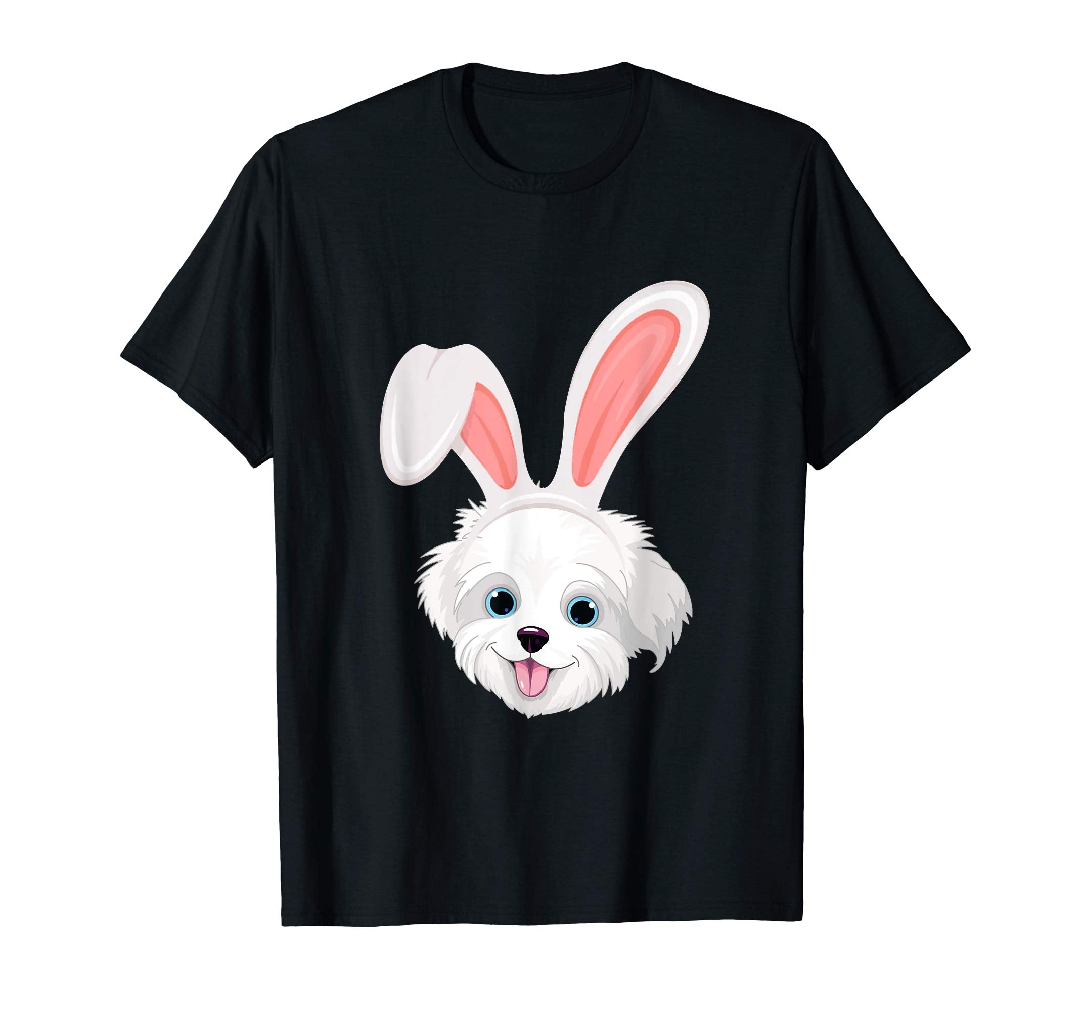 Havanese Dressed As Easter Bunny With Rabbit Ears T-Shirt
