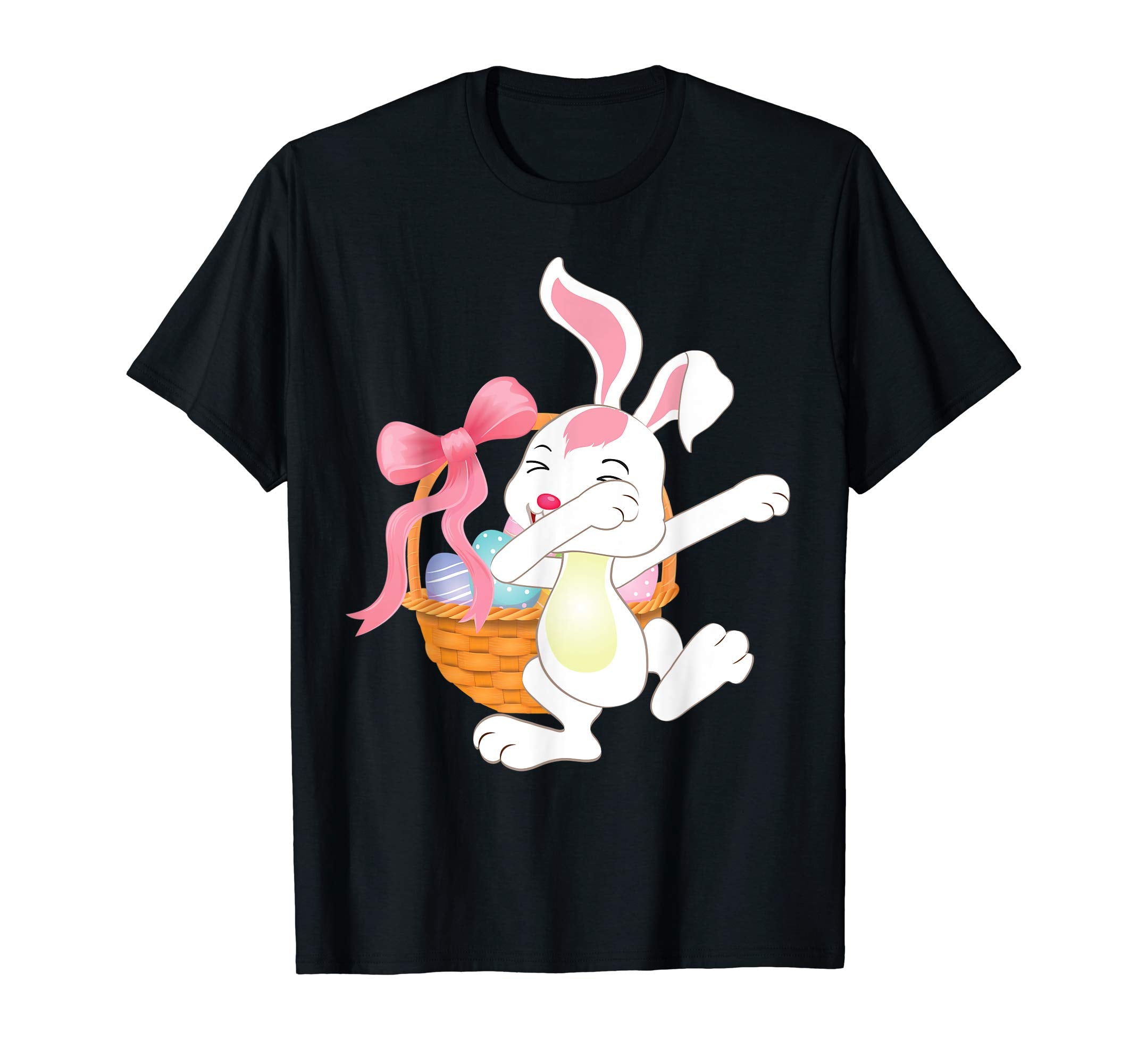 Cute Bunny Dab Dabbing Around The Easter Eggs T-Shirt Lovely