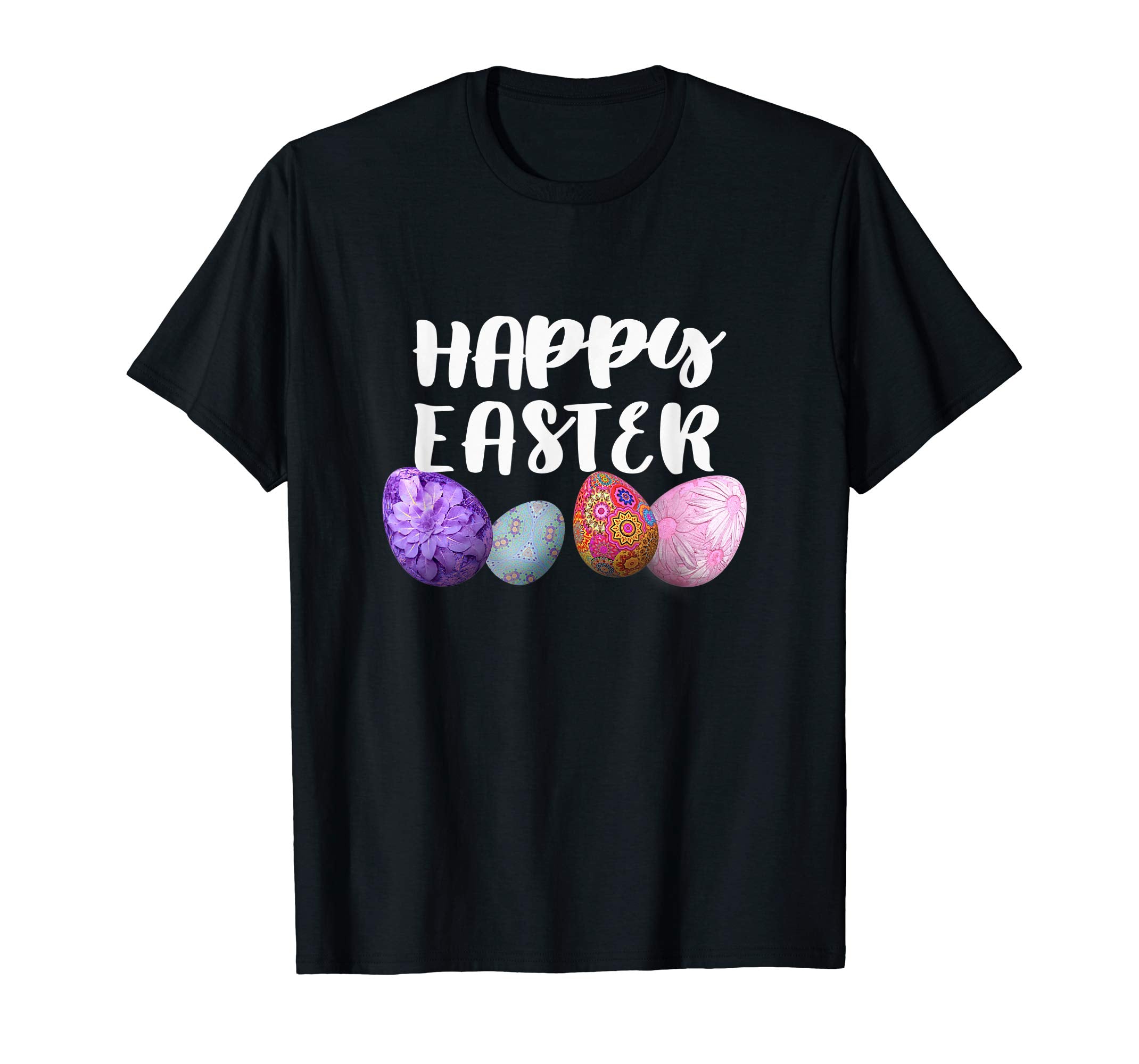 Happy Easter Holiday Shirt With Decorative Easter Eggs Tee