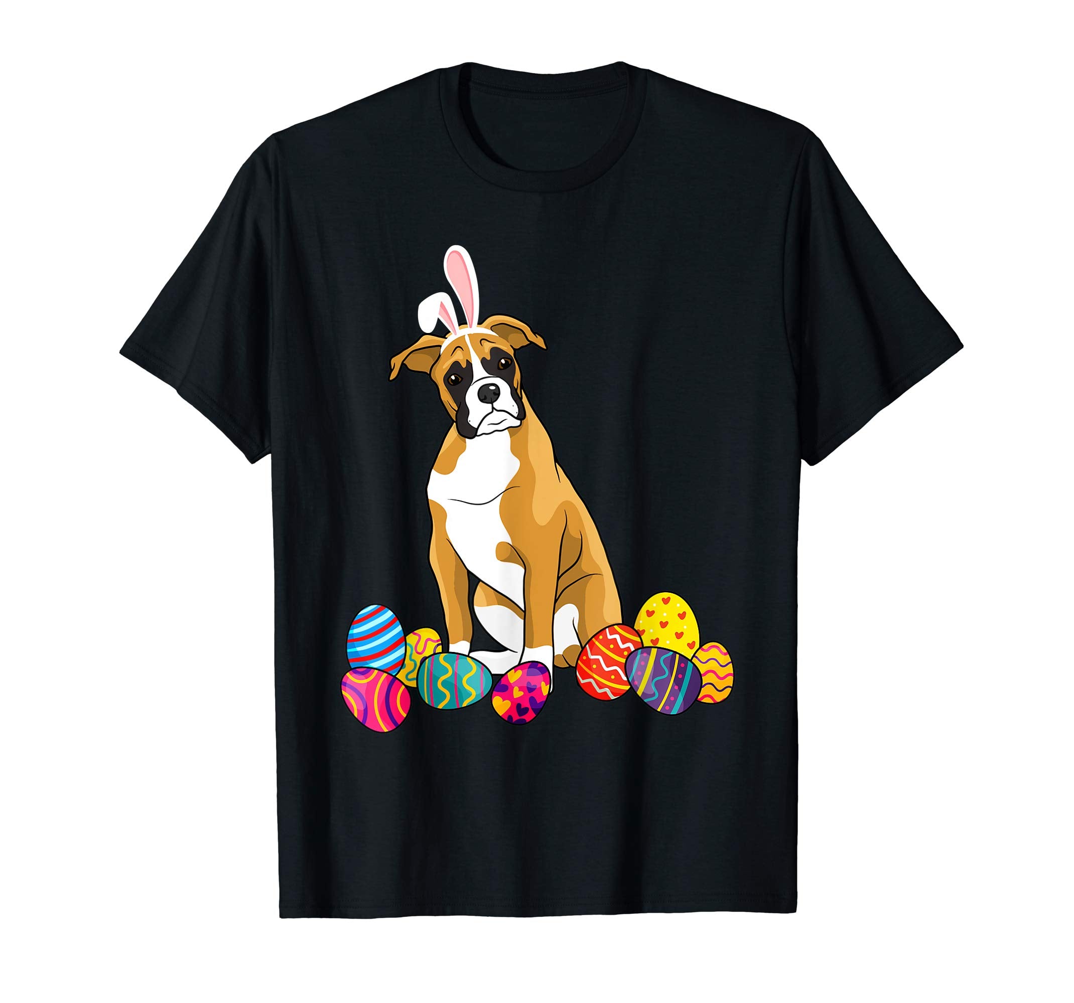 Boxer Bunny Ear With Egg Easter Easter Day Shirt
