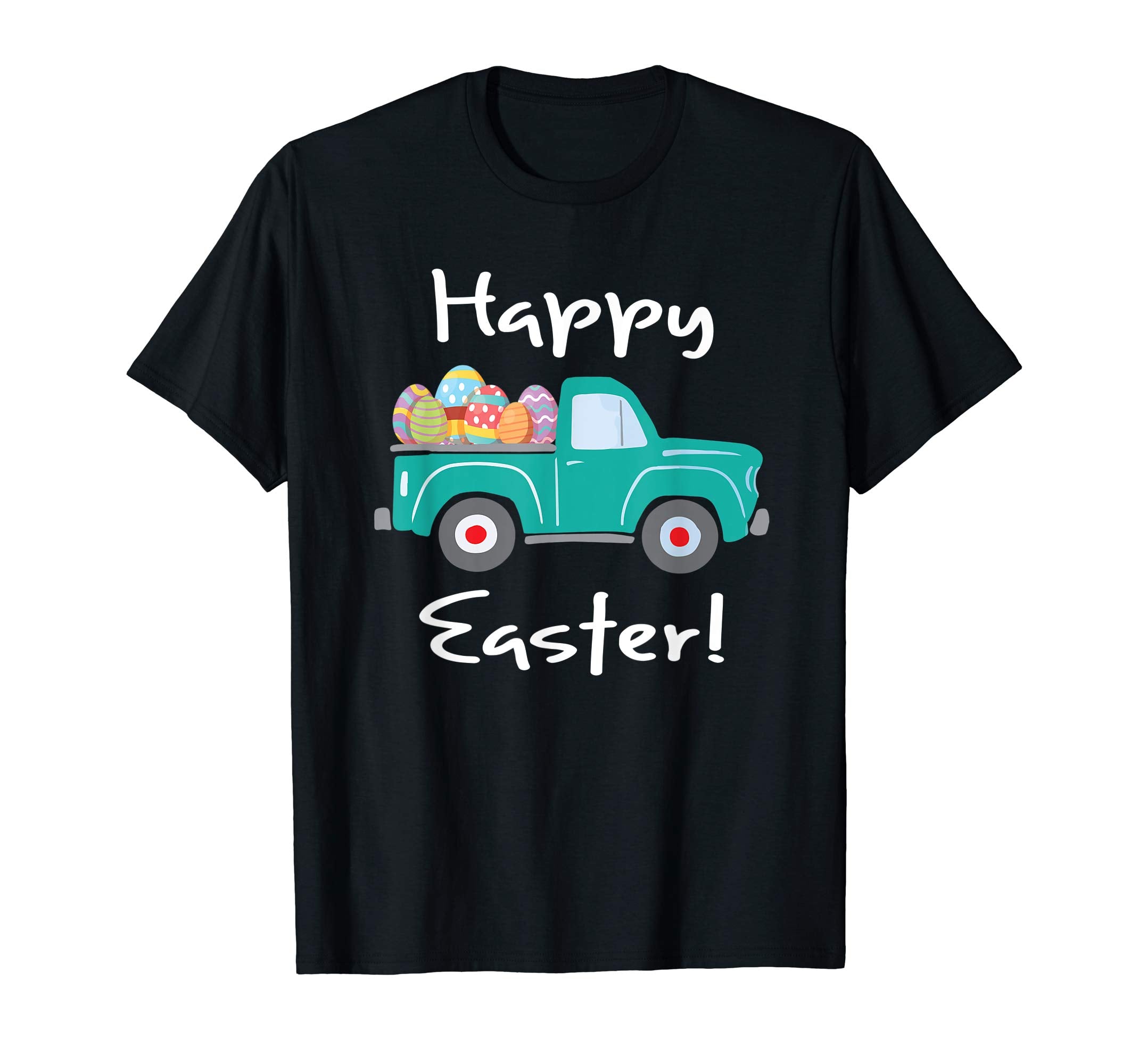 Vintage Truck with Easter Eggs Happy Easter T-Shirt
