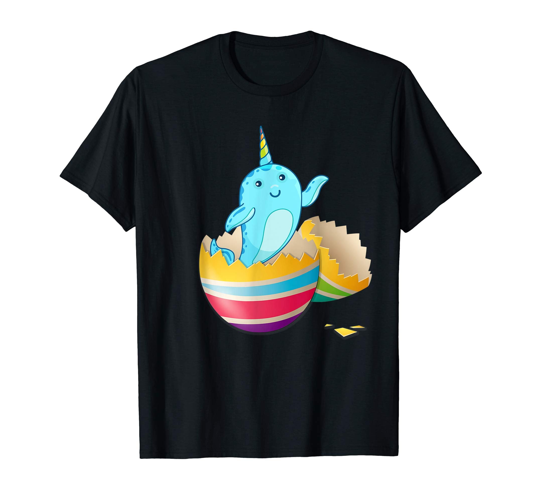 Baby Narwhals Hatching From Easter Egg Easter Day Shirt