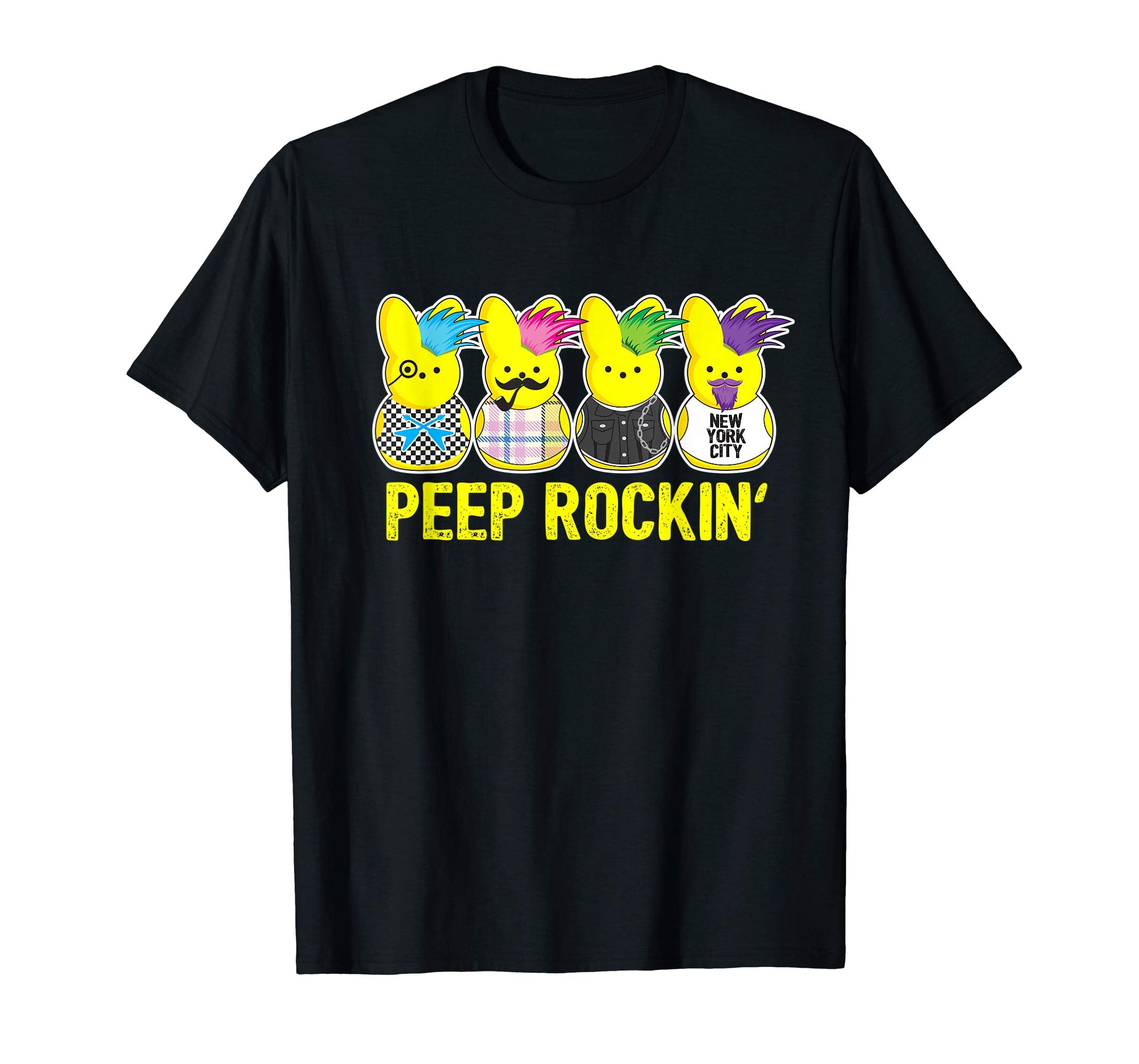 Peep Rockin' Peeps shirt Easter Gift Egg Hunt T-shirt NYC