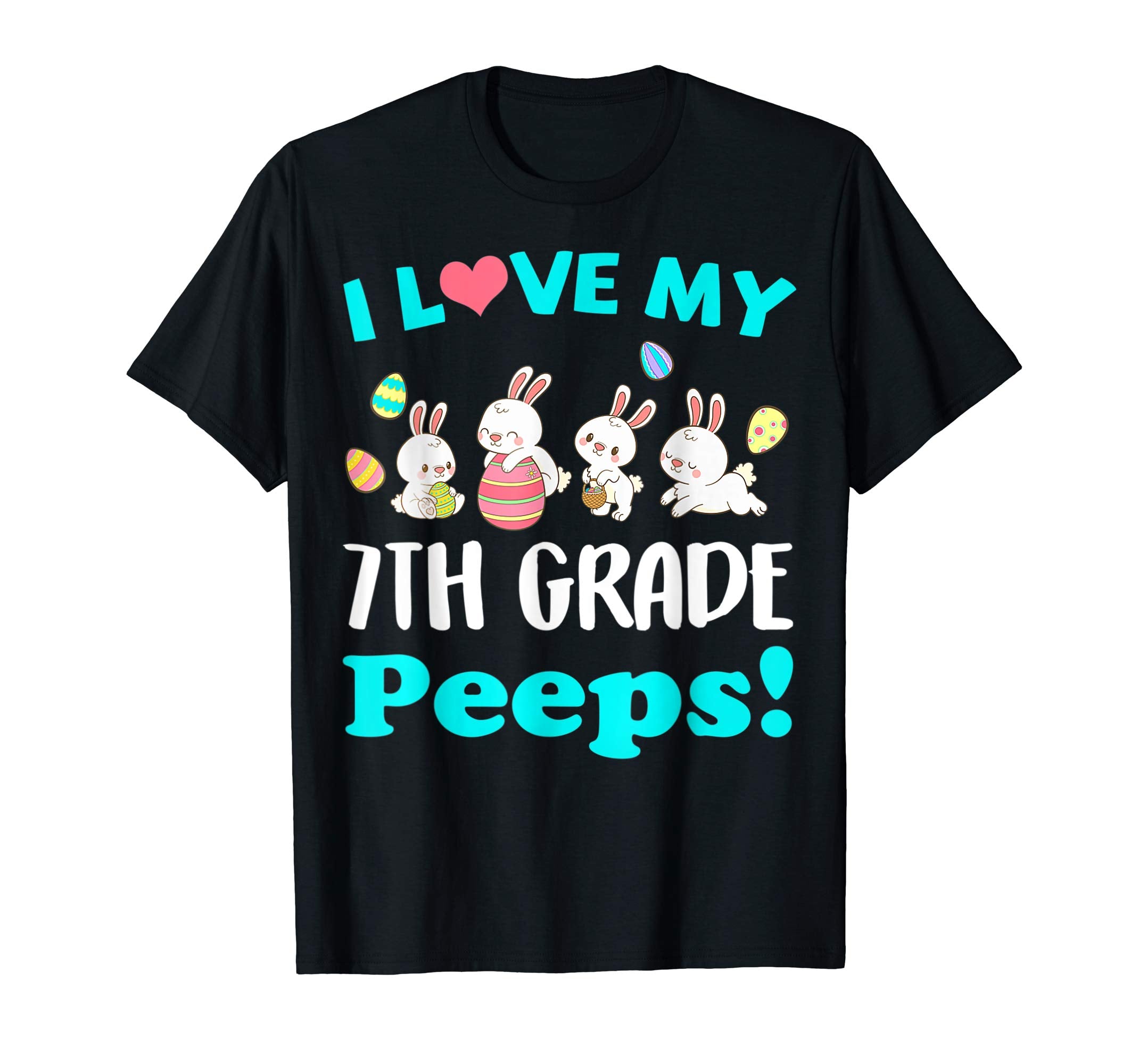 I Love My 7th Grade Peeps Easter Day TShirt