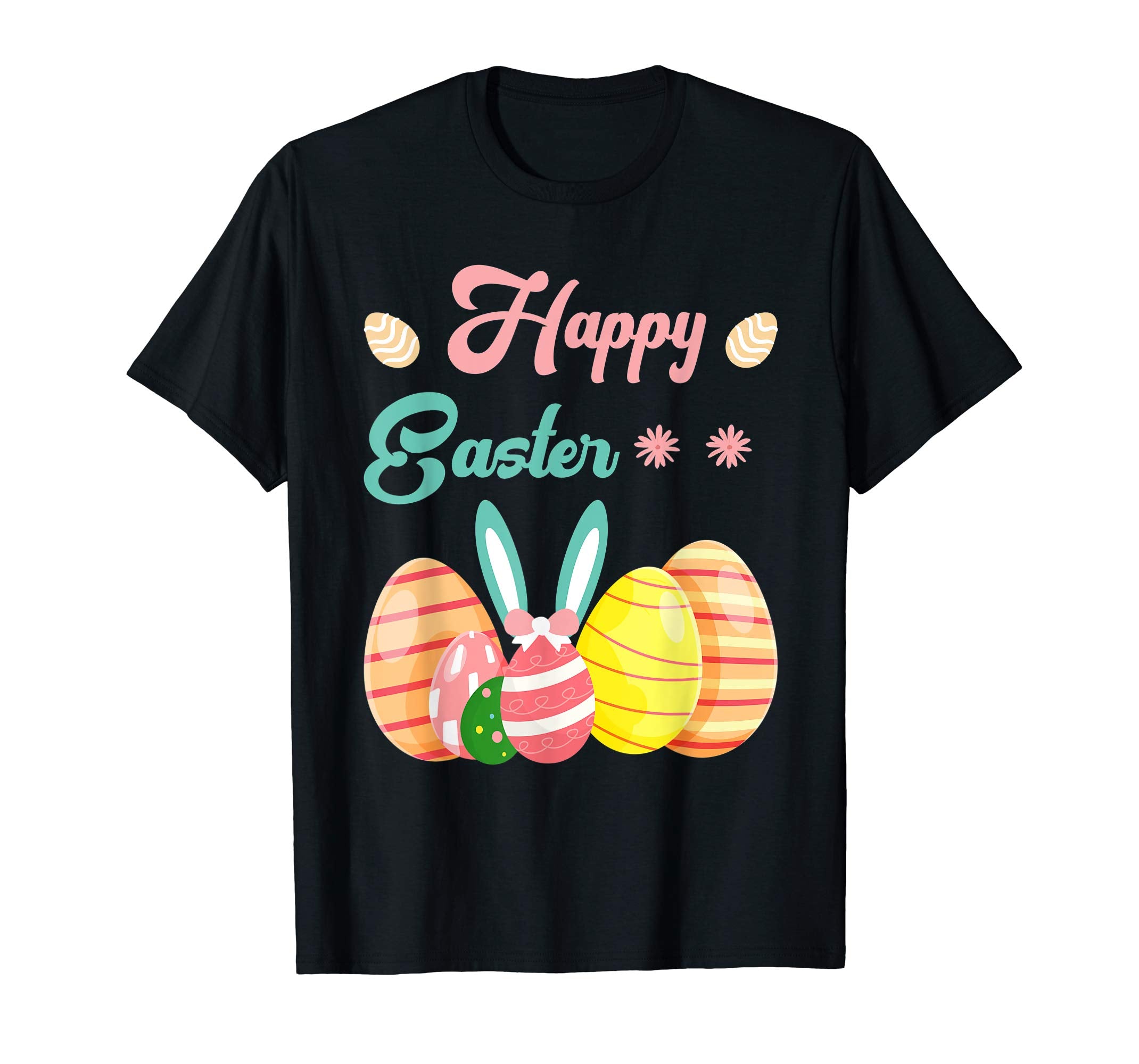 Happy Easter T-Shirt Colorful Eggs Tee