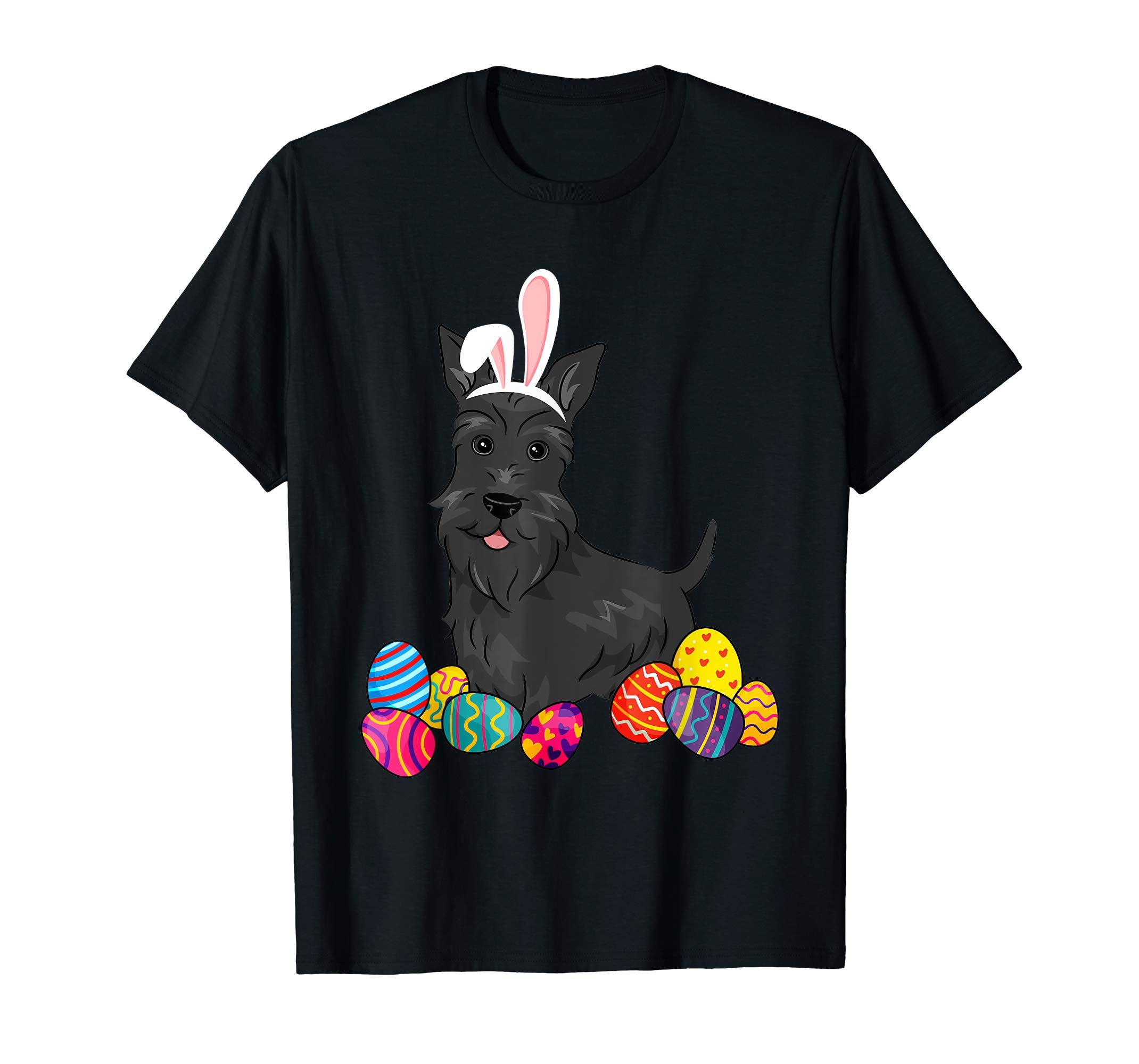 Scottish Terier Bunny Ear With Egg Easter Easter Day Shirt