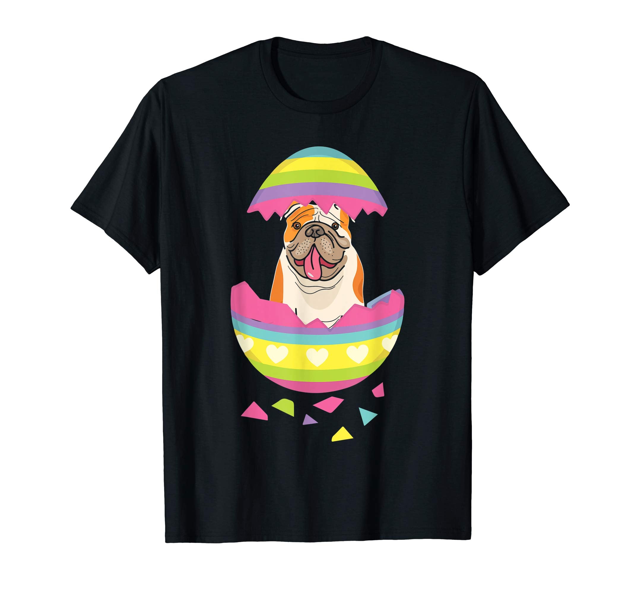 Bulldog Easter Egg T-Shirt Dog Lover