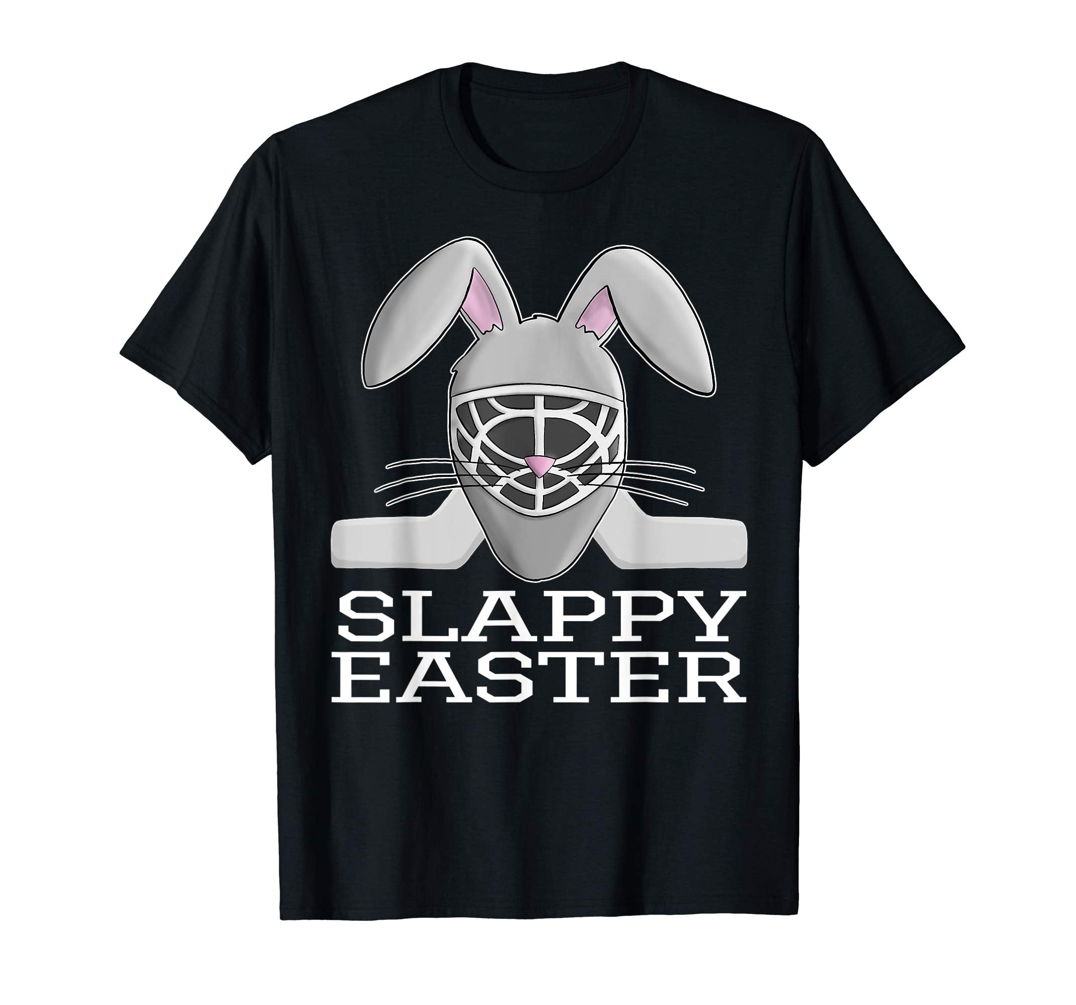 Easter Hockey Gift Bunny Goalie Mask T-Shirt Family Group