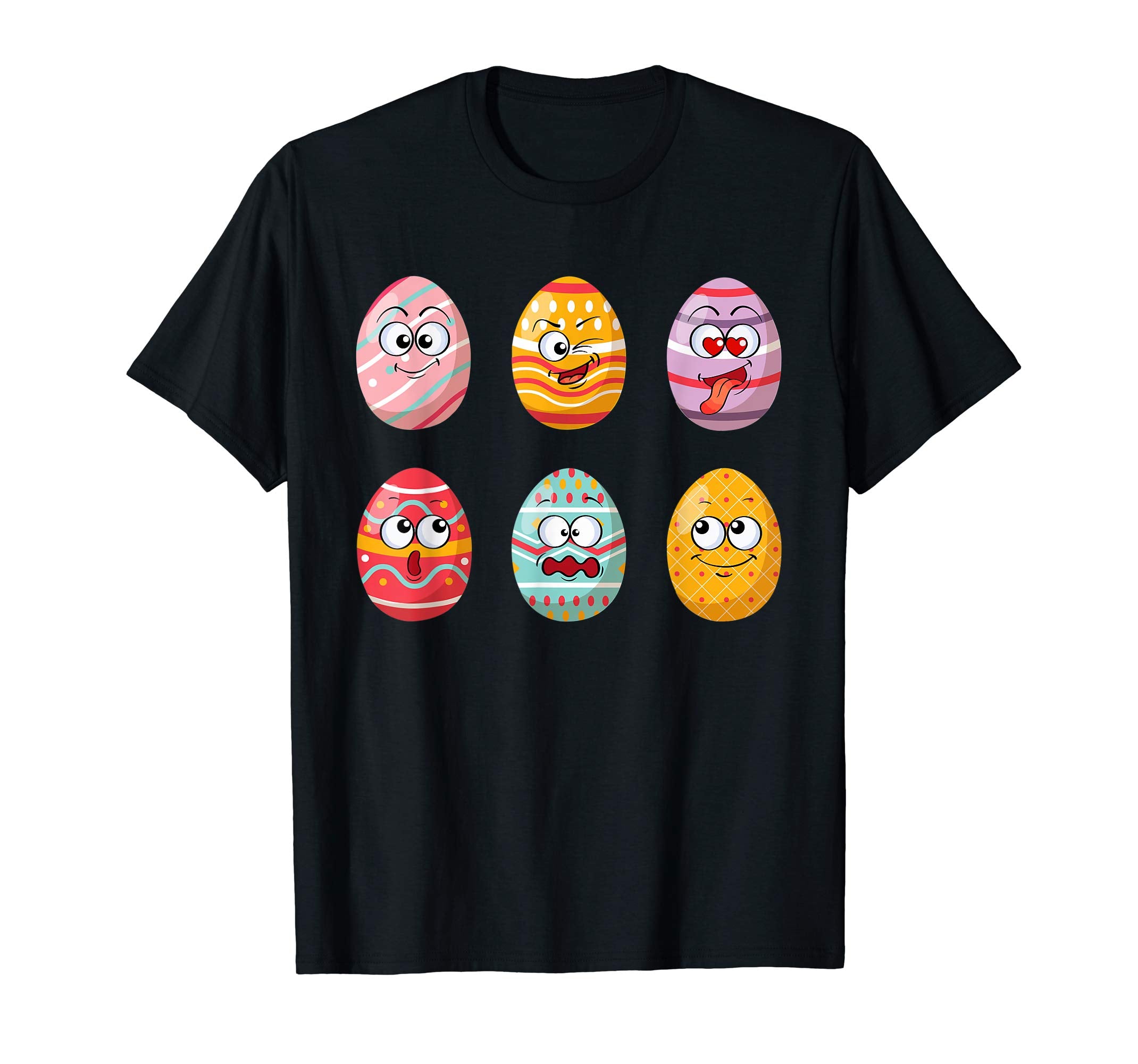 Funny Easter Egg Emoticons Emoji Easter Gift T-Shirt