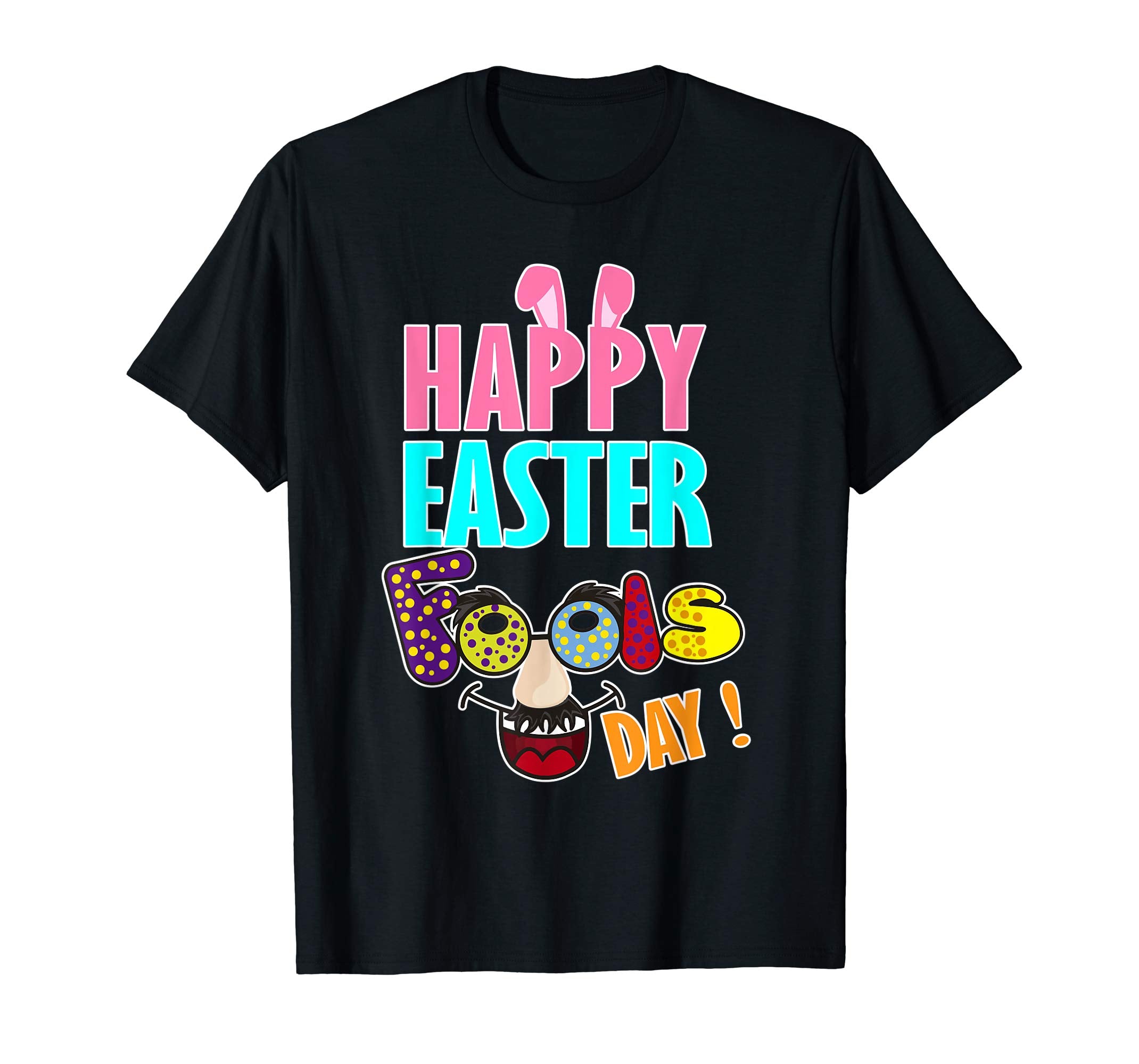 Bunny Ears Emotion Face Happy Easter Fools Day Shirt