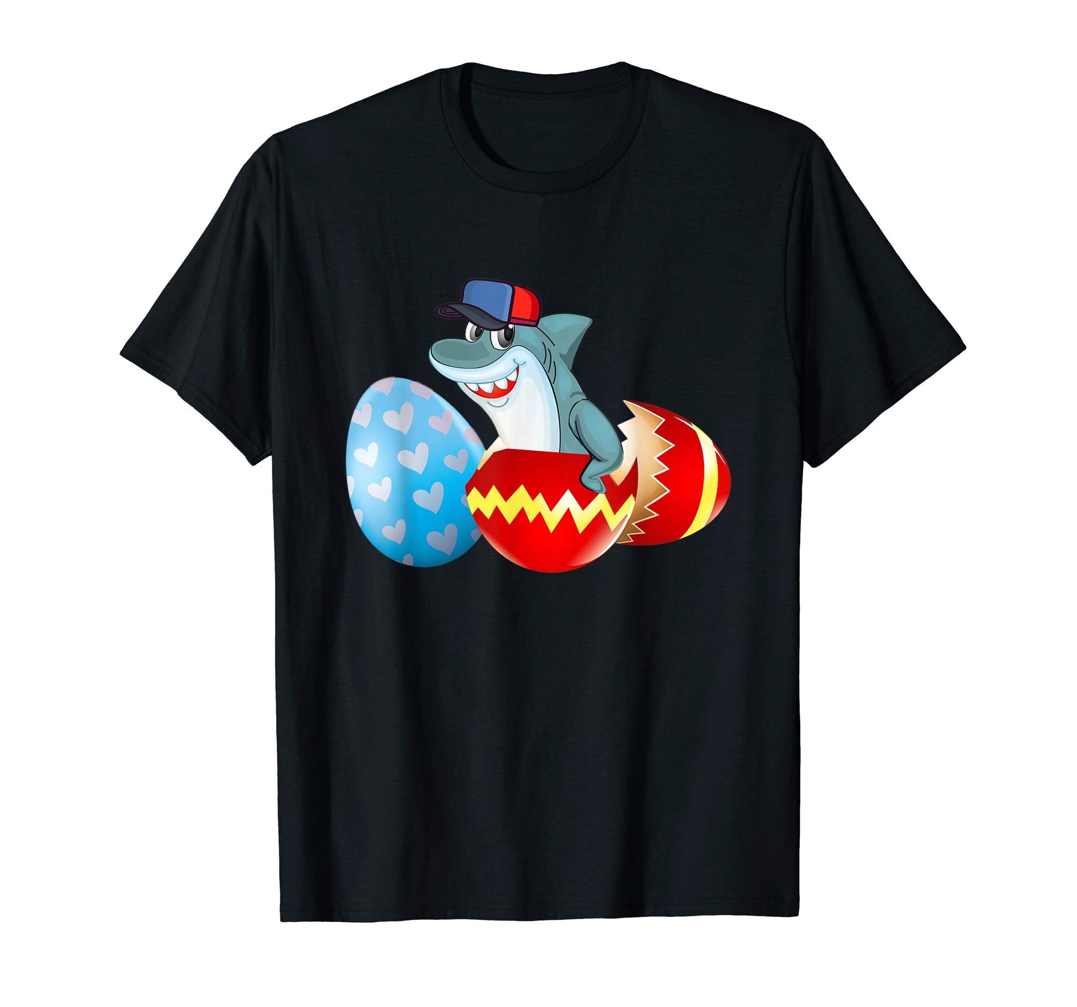 Easter Shark Shirt For Kids Boys Girls Cute Easter Shark