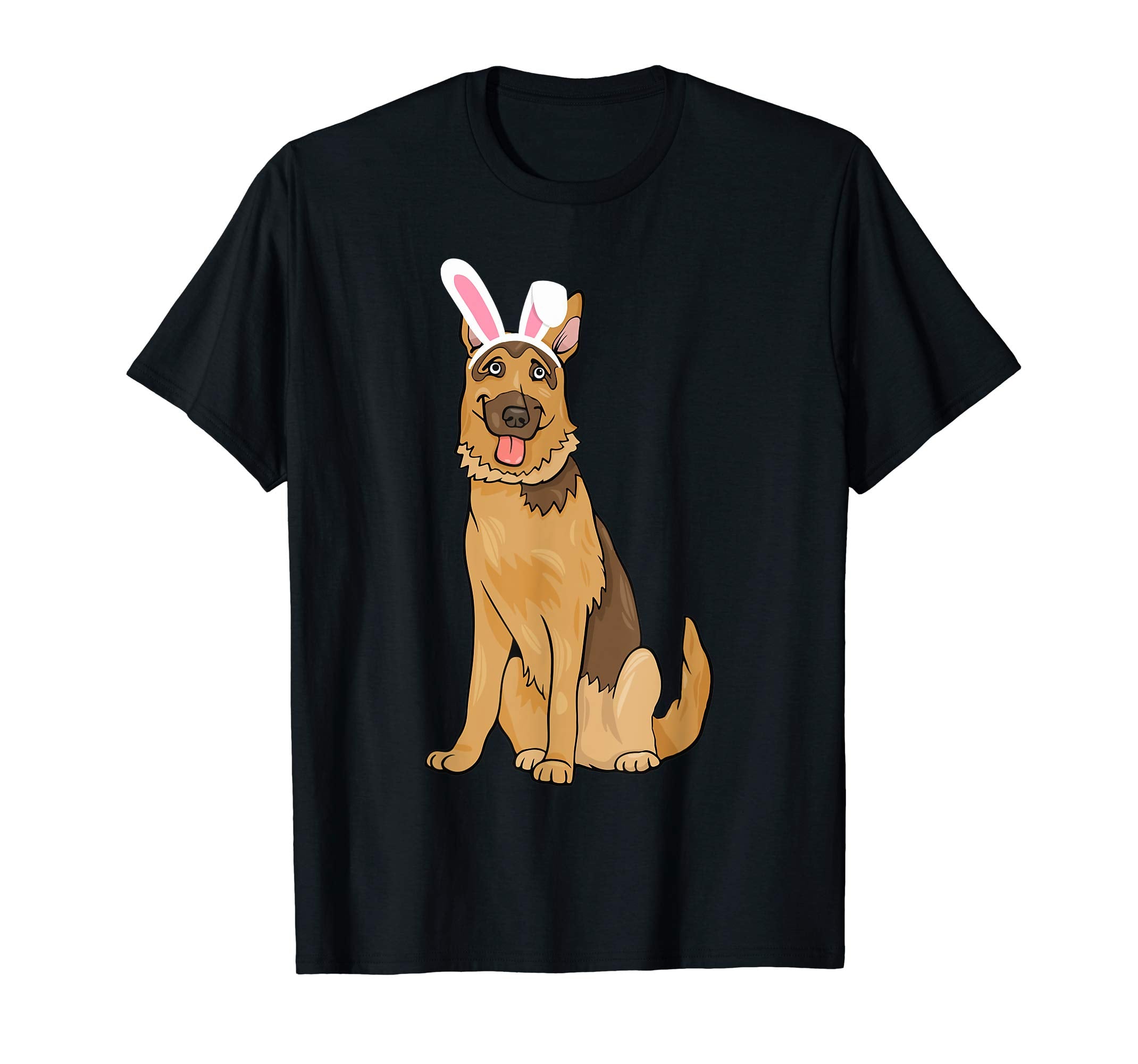 German Shepherd With Bunny Rabbit Hat Easter Happy Day Shirt