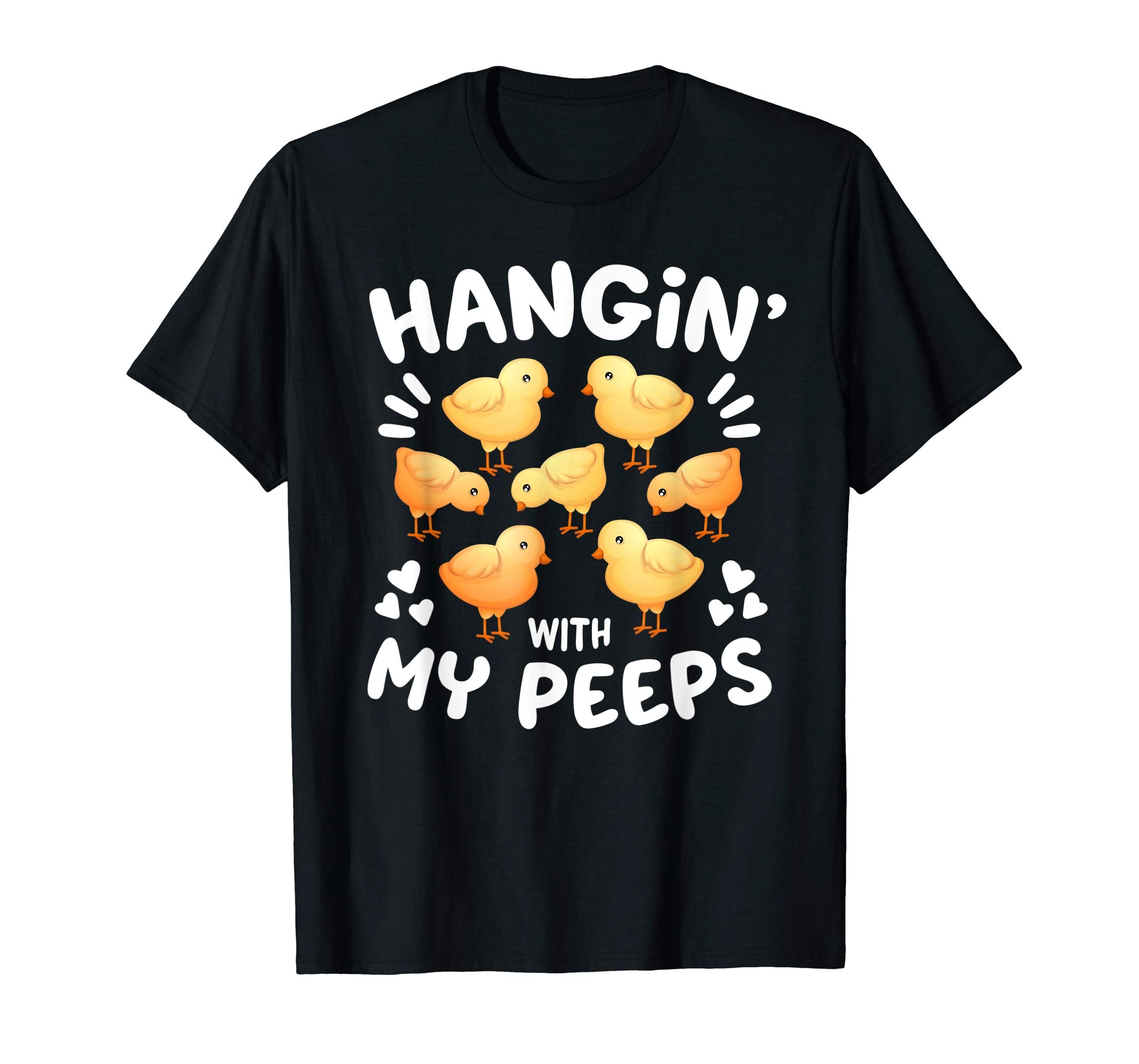 Hanging With My Peeps Happy Easter Kids Boys Girls T Shirt