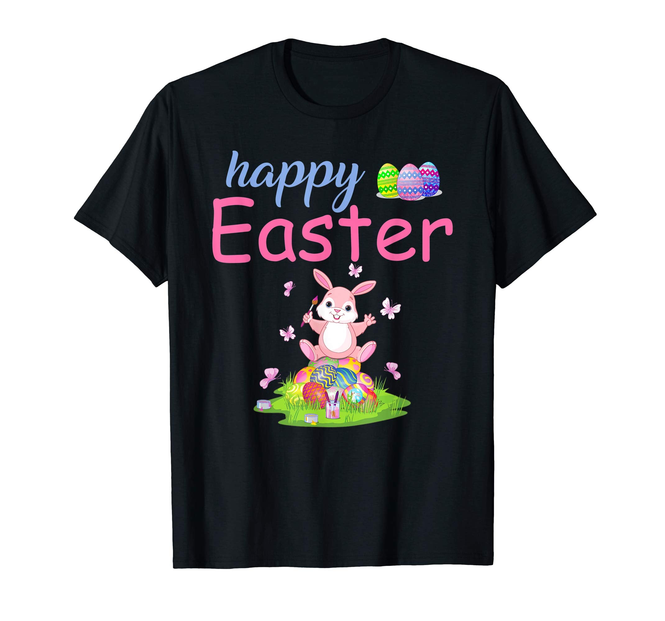 Happy Easter T-Shirt with Bunny Egg Funny Gifts