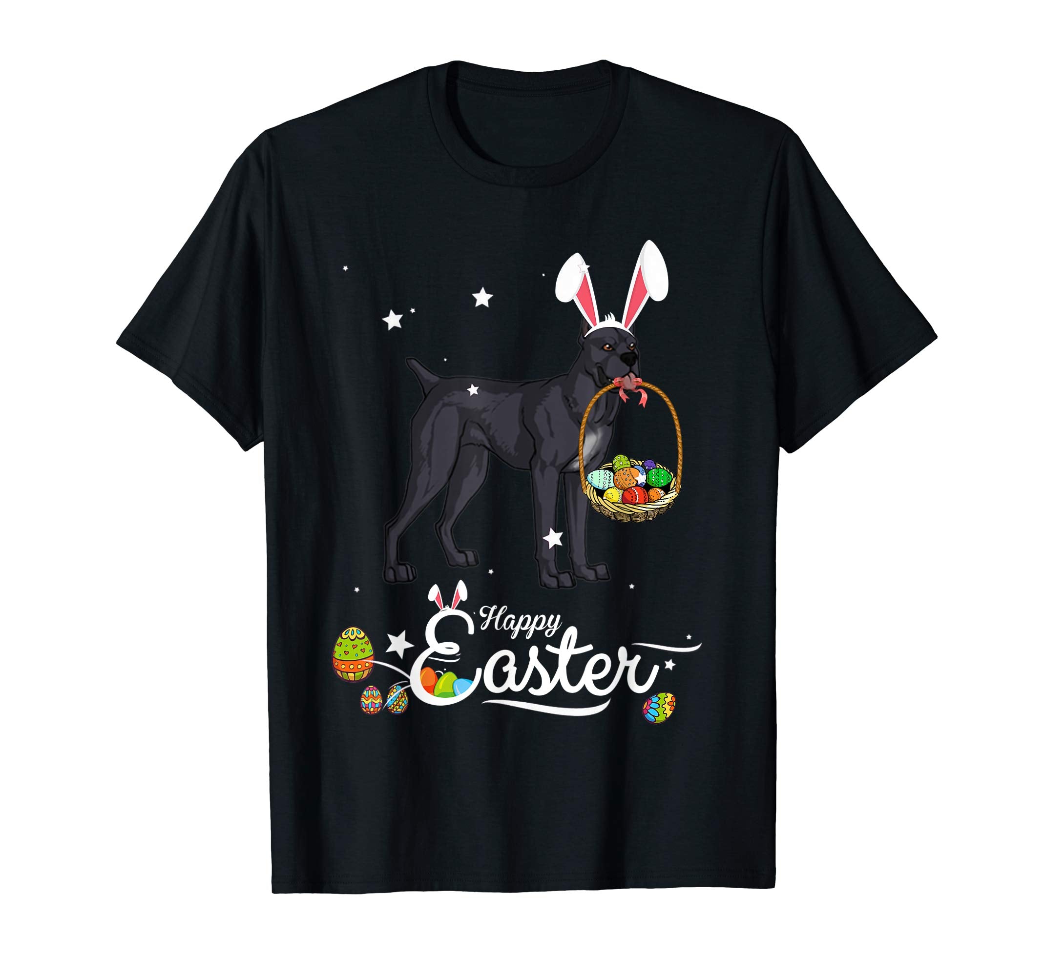 Cane Corso Mastiff Dog With Bunny Hat Easter Costume T Shirt