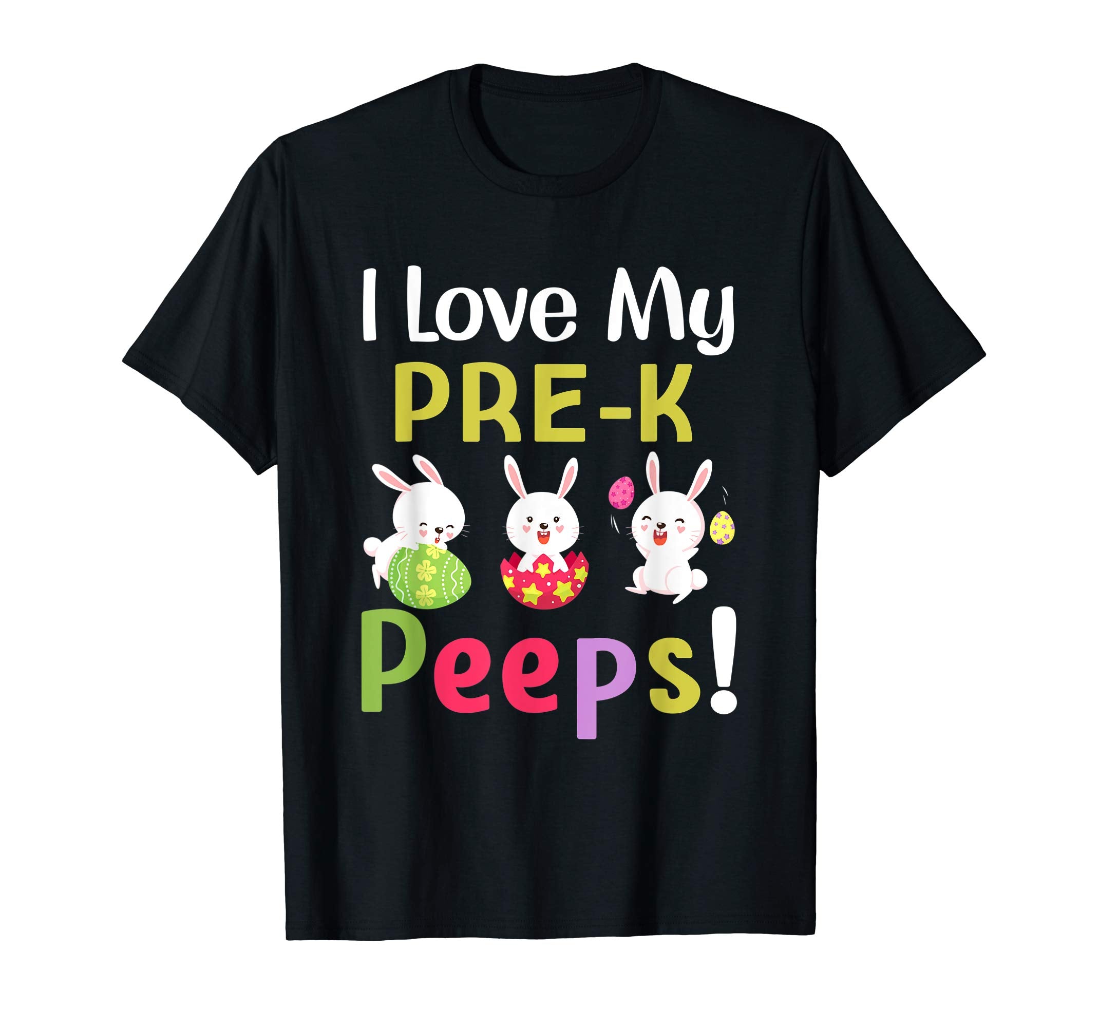 I Love My Pre-K Peeps Happy Easter Teacher Tshirt