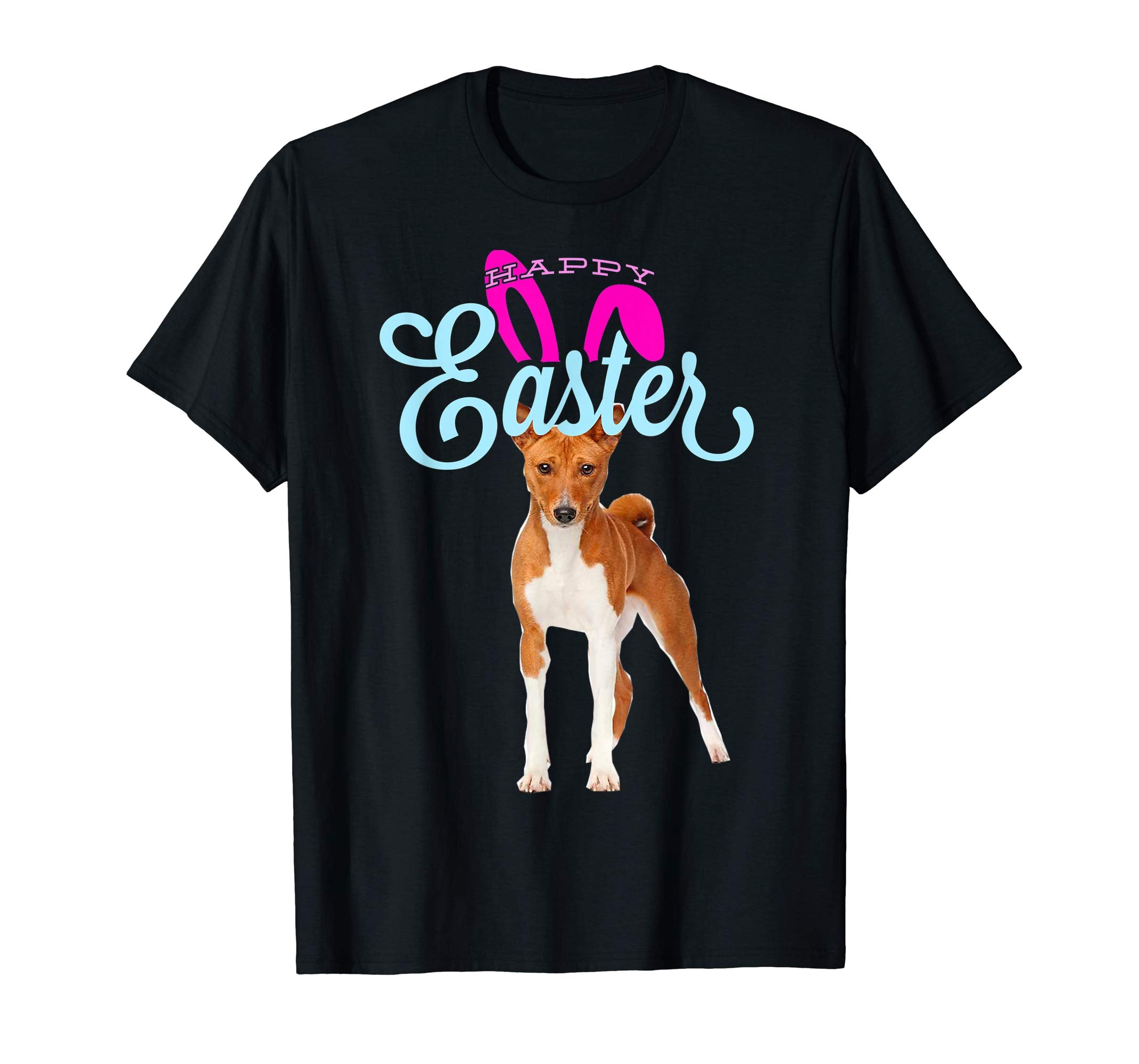 Easter Bunny Basenji Tshirt Dog Men Women Gift Easter Day