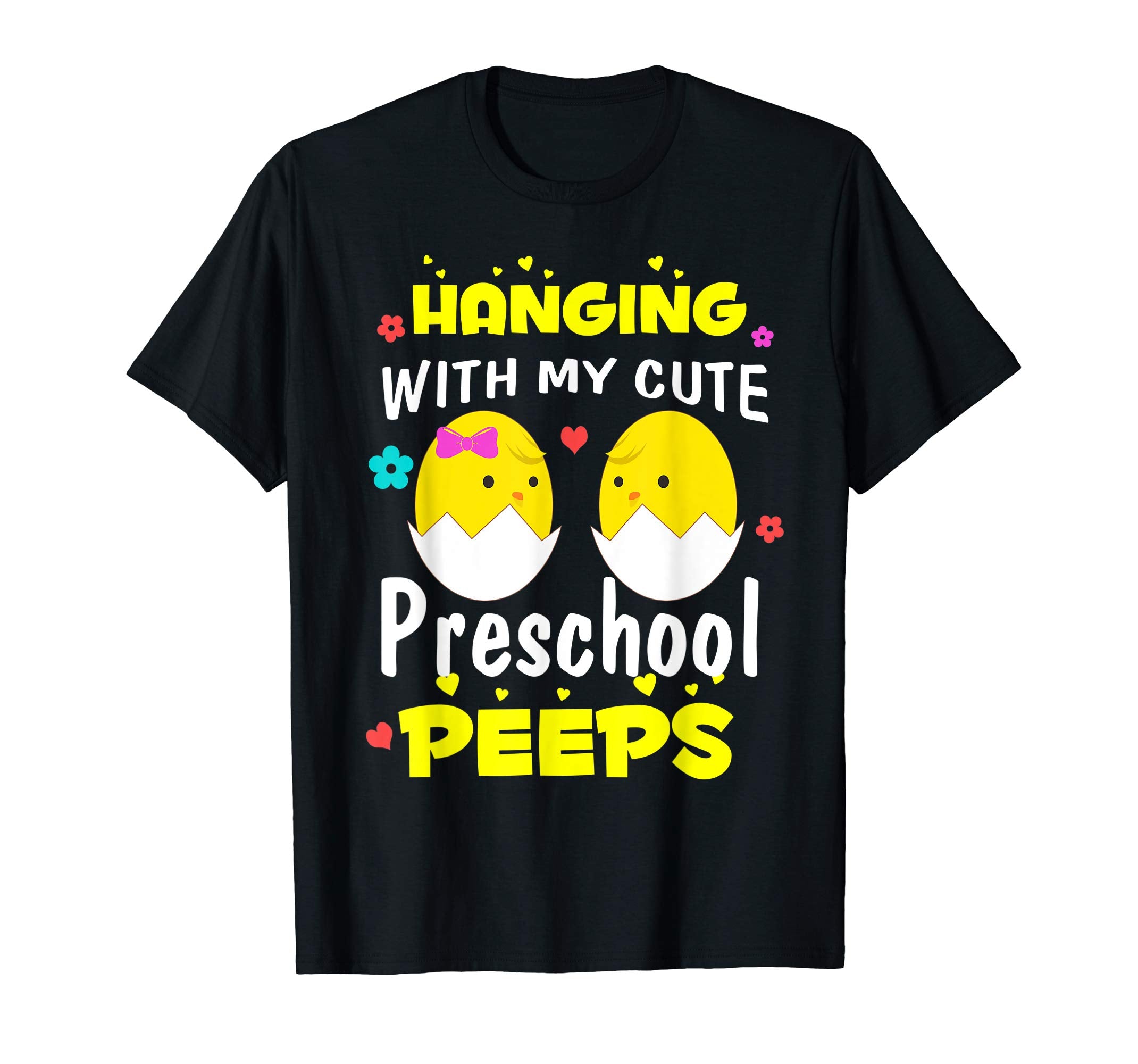 Cute Easter Shirt Teacher Hanging with my Preschool Peeps