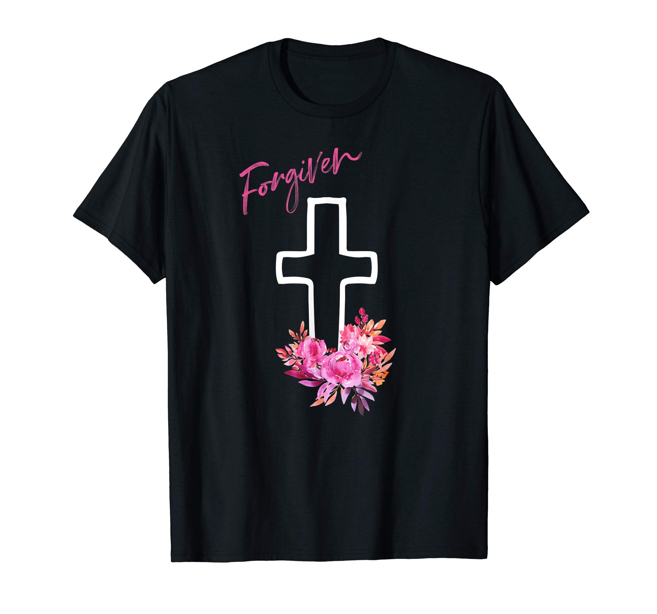 christian shirt faith tee graphic women cute easter forgiven