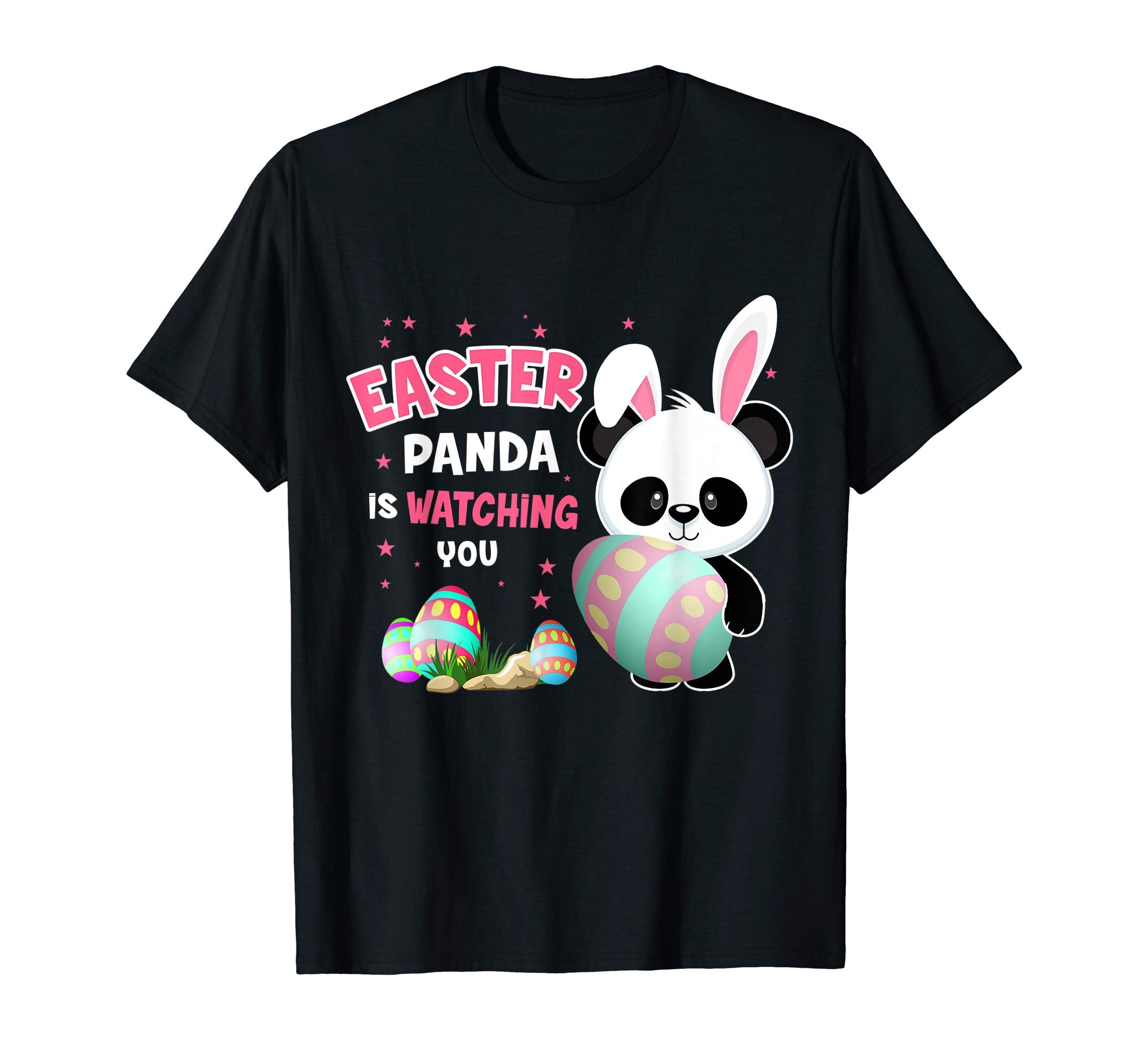 Easter Panda Is Watching You T Shirt For Kids Women Men