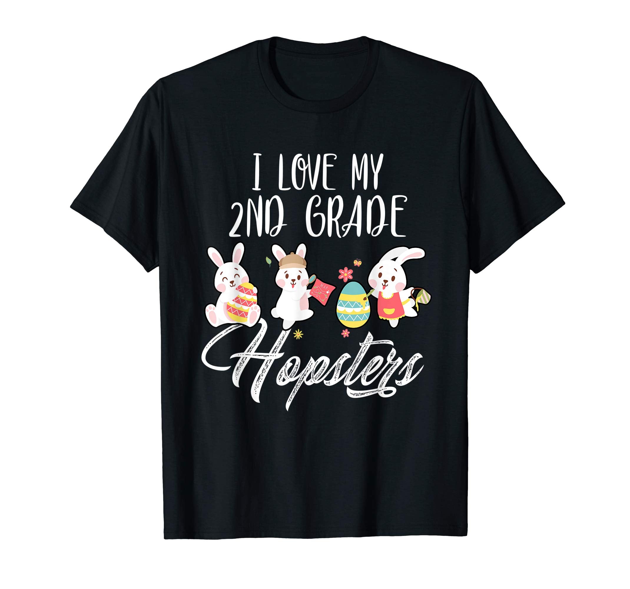 I Love My 2nd Grade Hopsters Easter Teacher T-Shirt Gifts