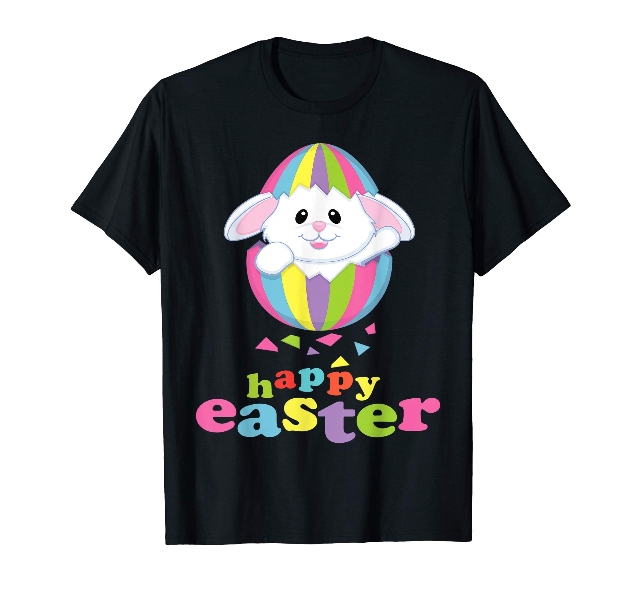 Color Bunny Opening Easter Egg Happy Easter Day Shirt