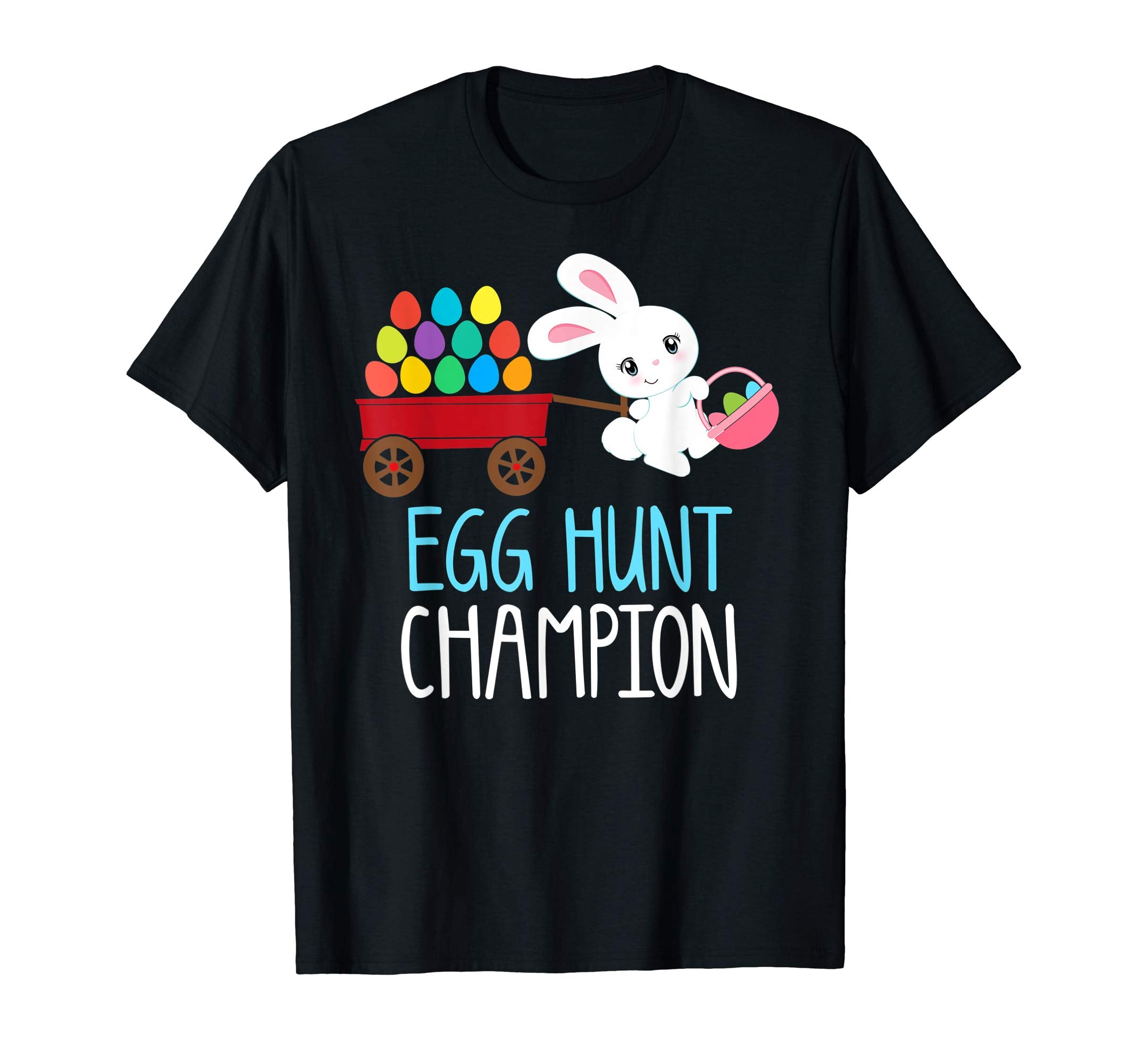 Easter Bunny T-Shirt Girls Kids Toddlers EGG HUNT CHAMPION