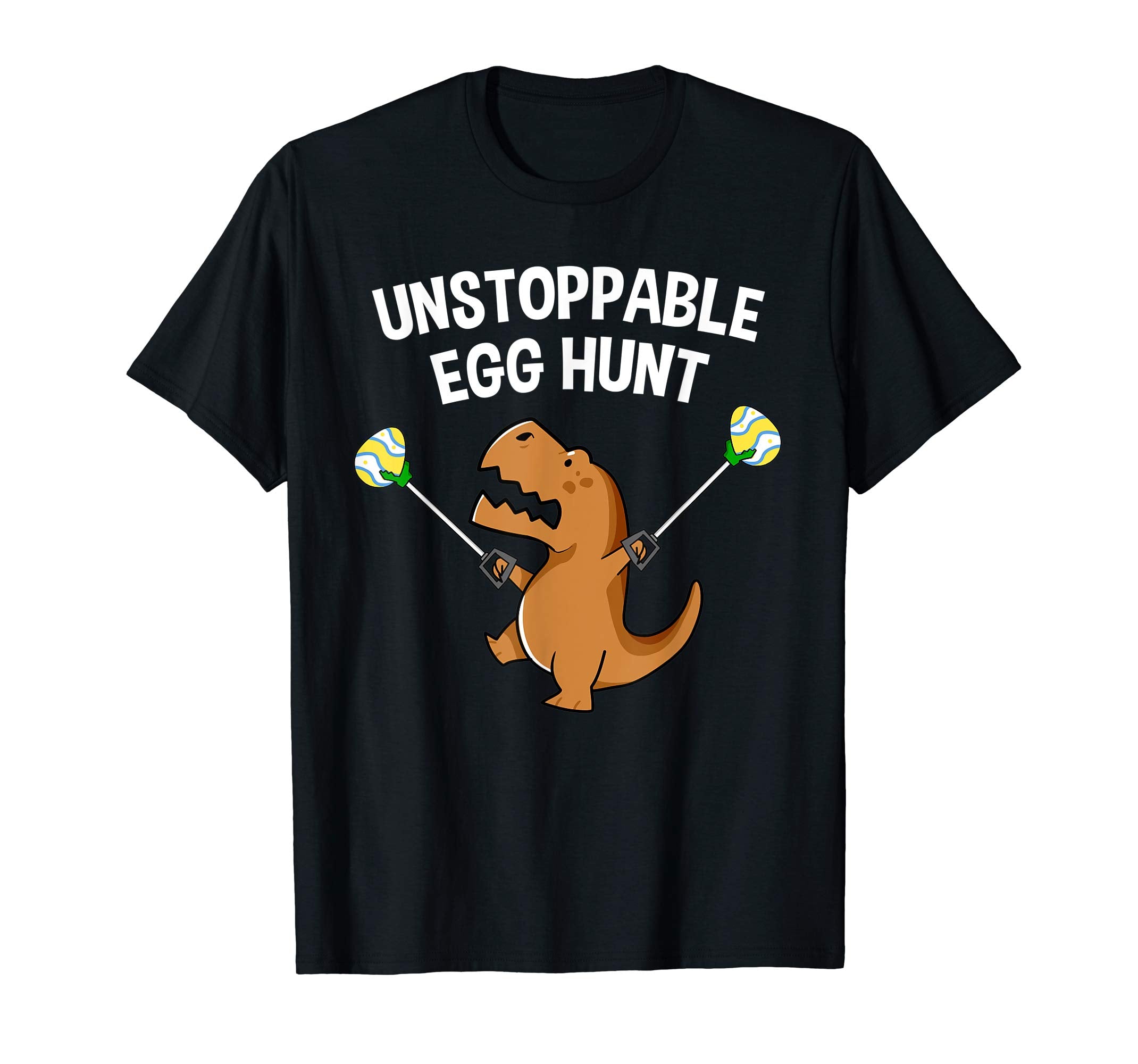 Funny T-Rex Dinosaur Unstoppable Easter Egg Hunt T-Shirt