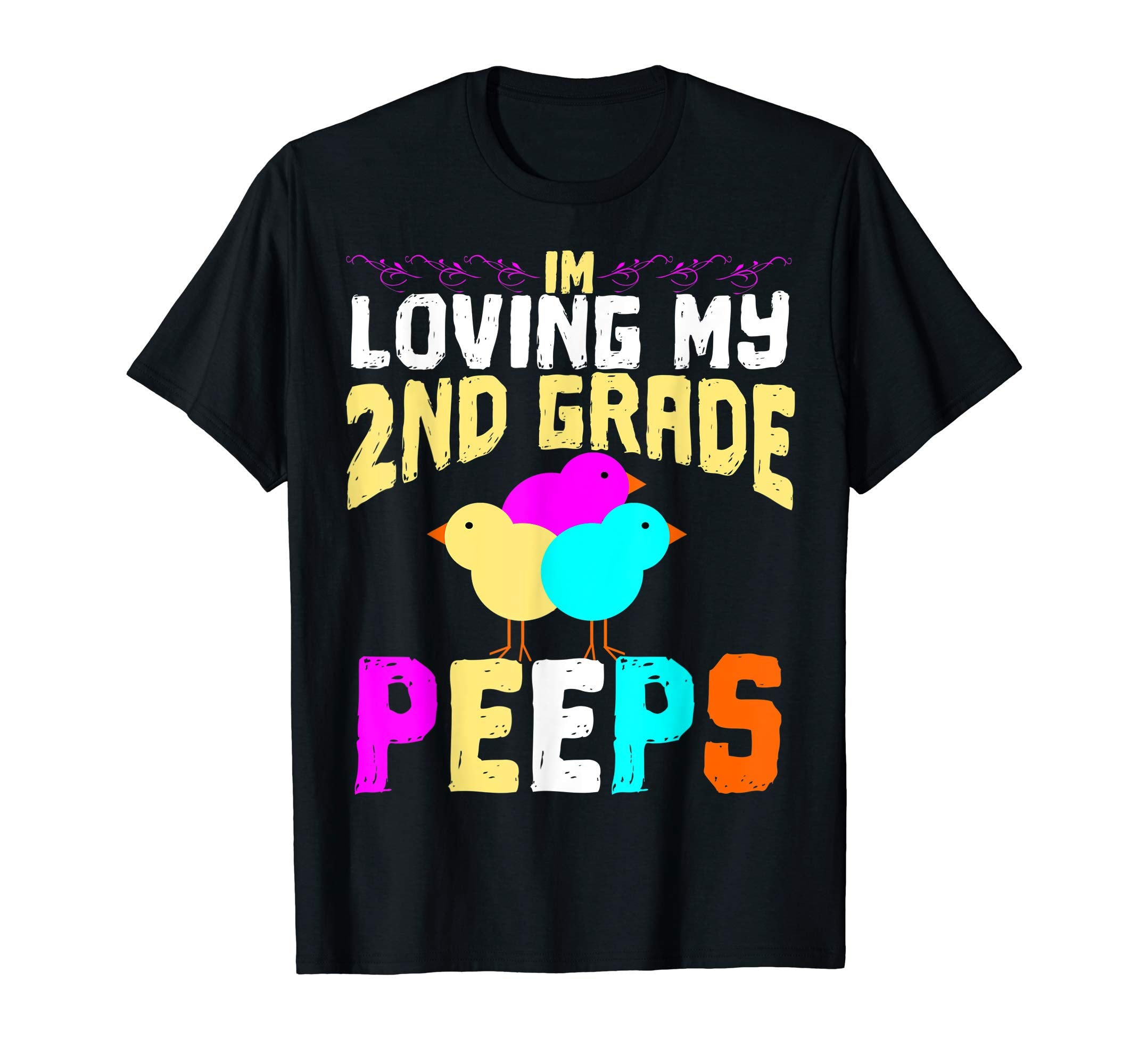 2nd Grade Peeps Easter TShirt Teacher Gift