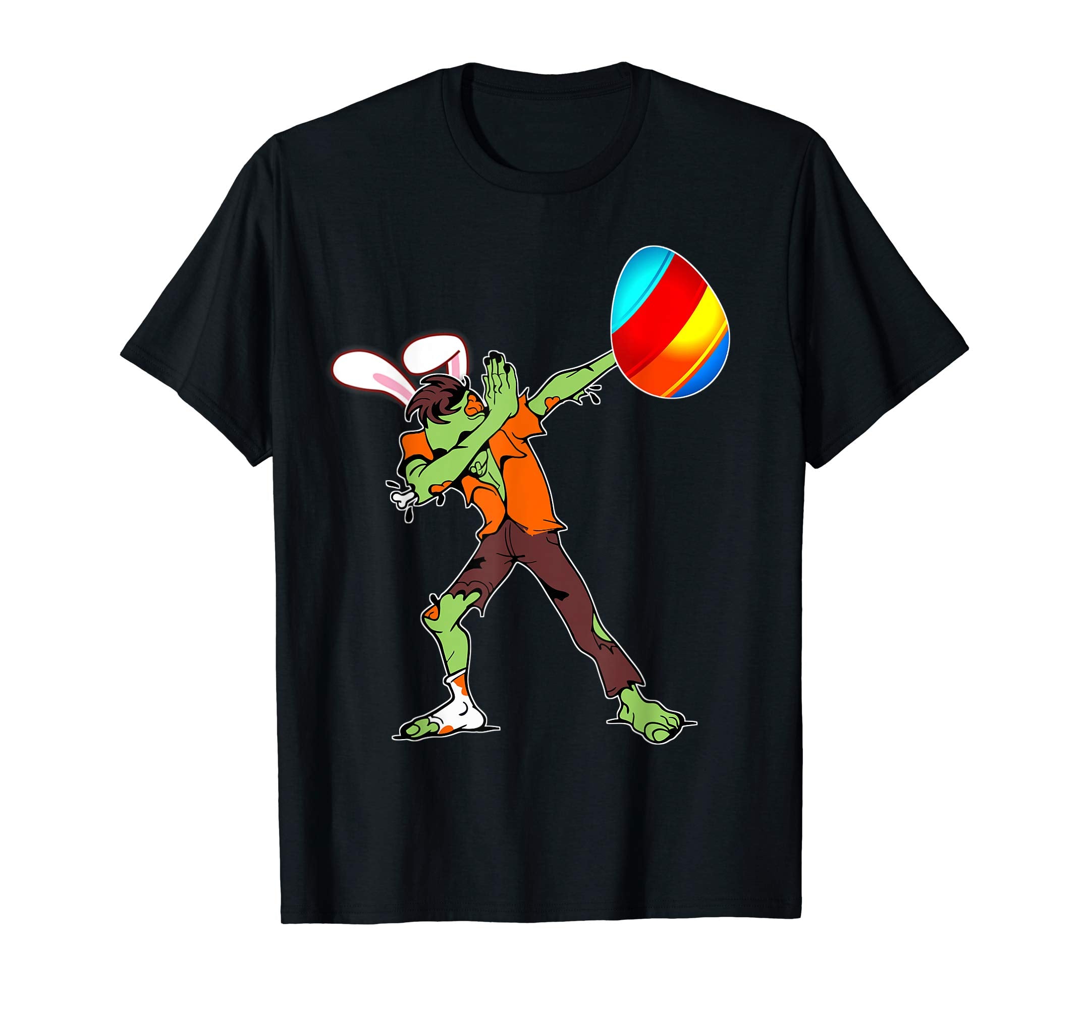 Easter Bunny Dabbing Zombie Tshirt Egg Ears Undead Gift