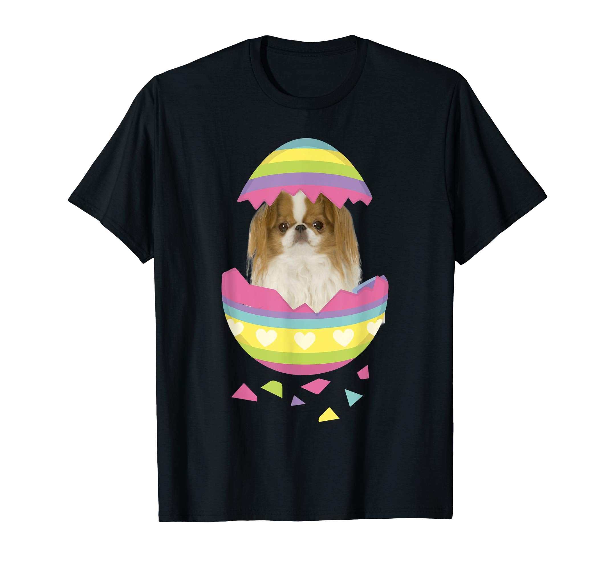 Japanese Chin Easter Egg T-Shirt Dog Lover