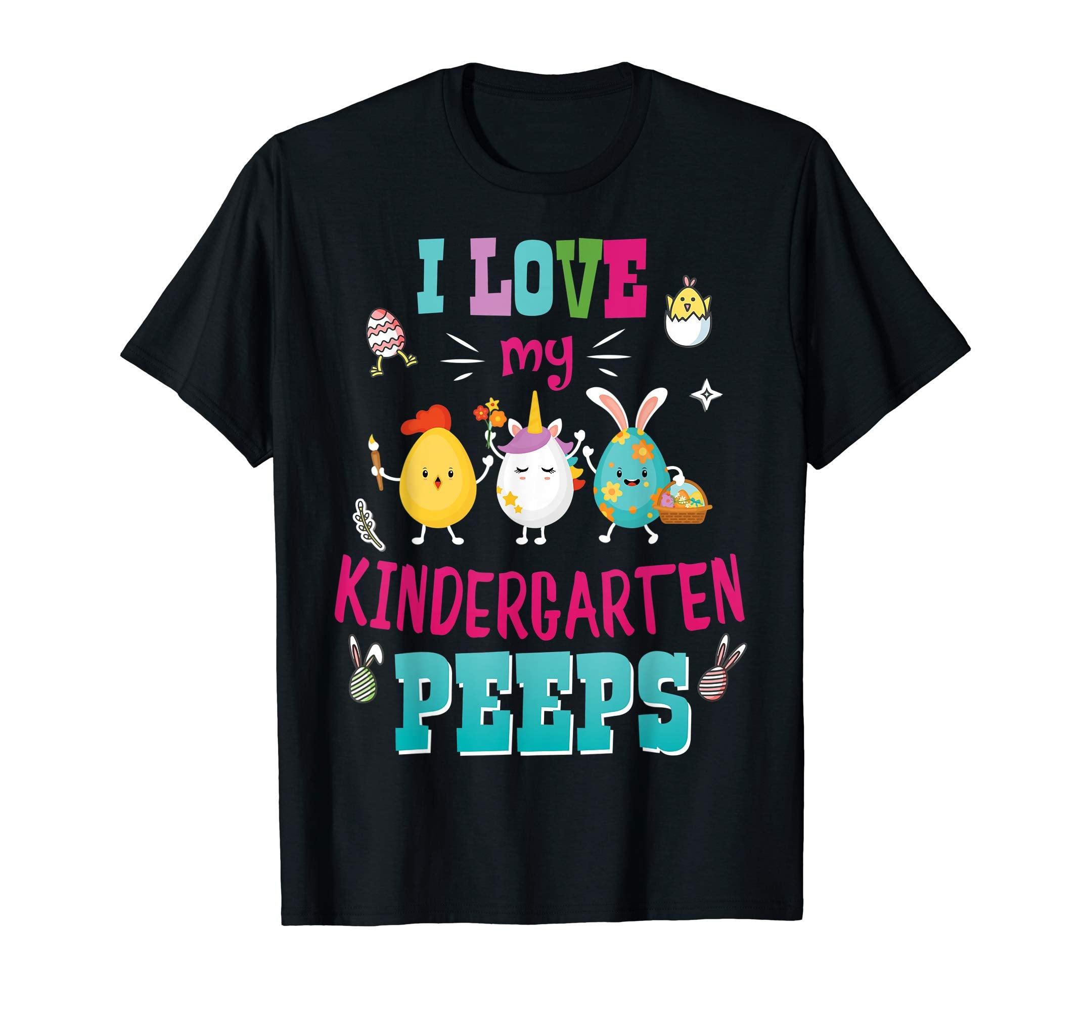 I Love My Kindergarten Peeps T-Shirt Easter Teacher