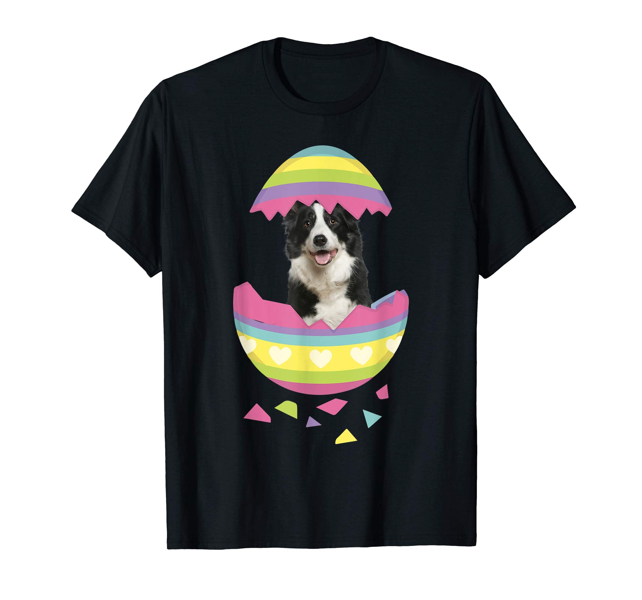 Border Collie Easter Egg T-Shirt Dog Lover