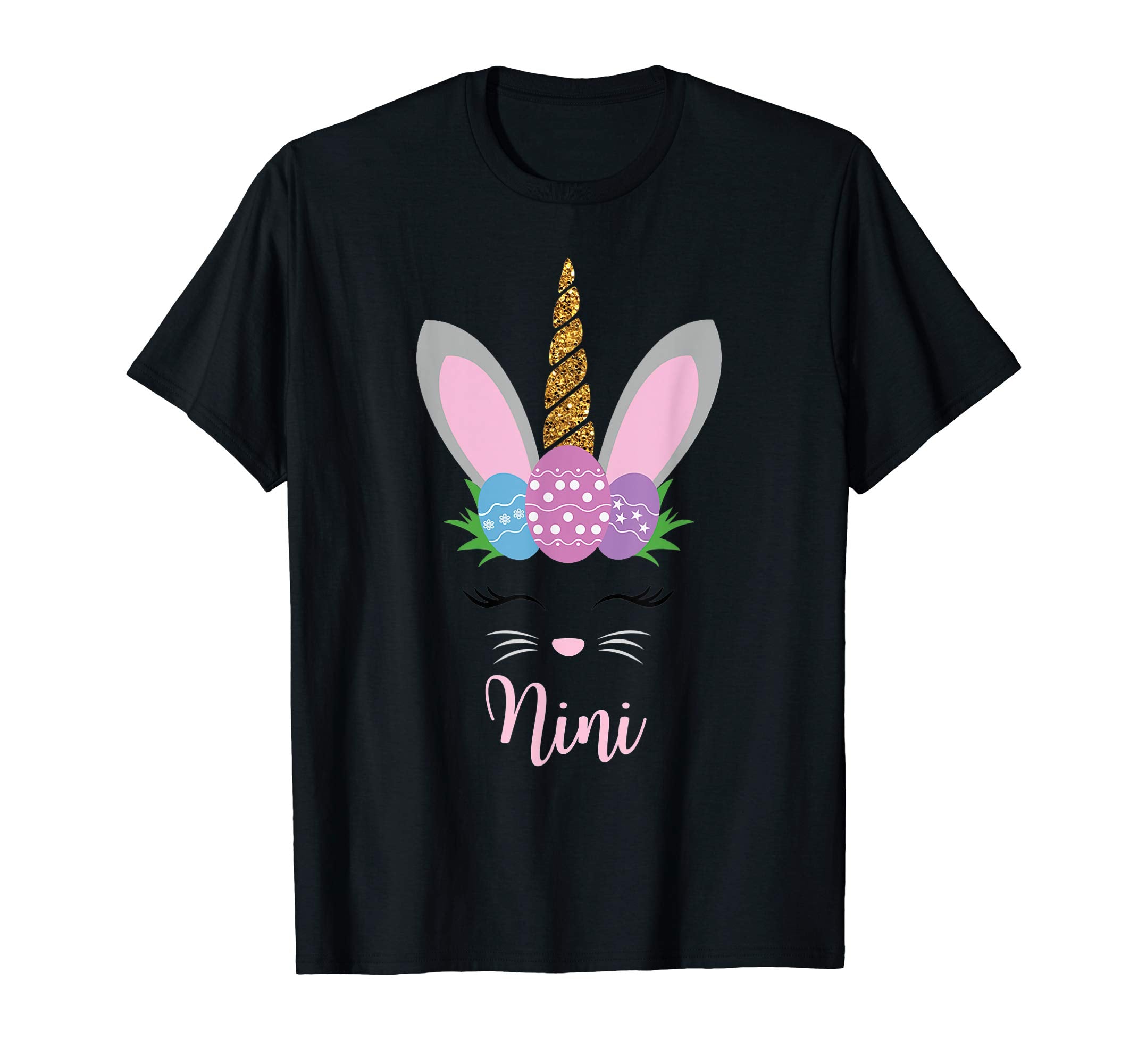 Nini Easter Bunny Unicorn Funny T-Shirts Cute Bunnies Gifts