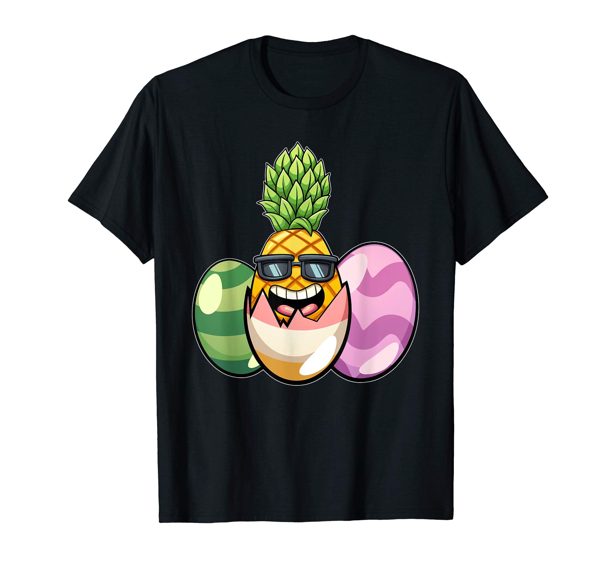 Easter Shirts For Kids Boys Pineapple Shirt Easter Eggs