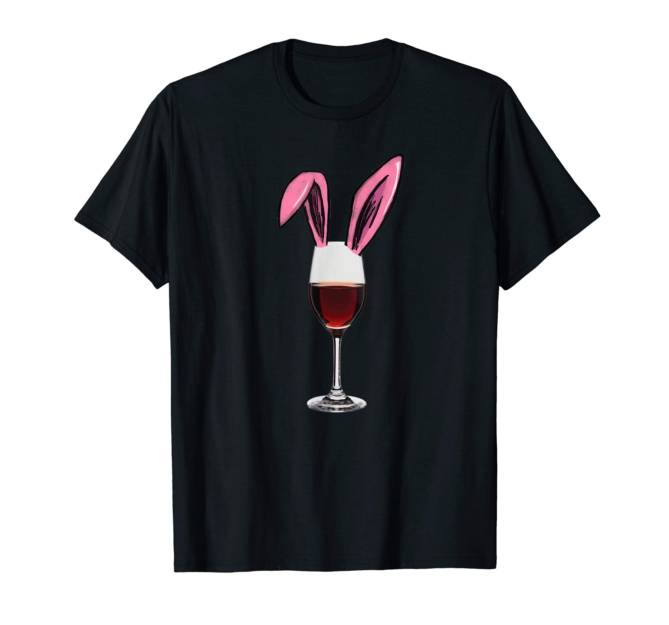 Wine and Bunny Ears Easter Drinking Shirt