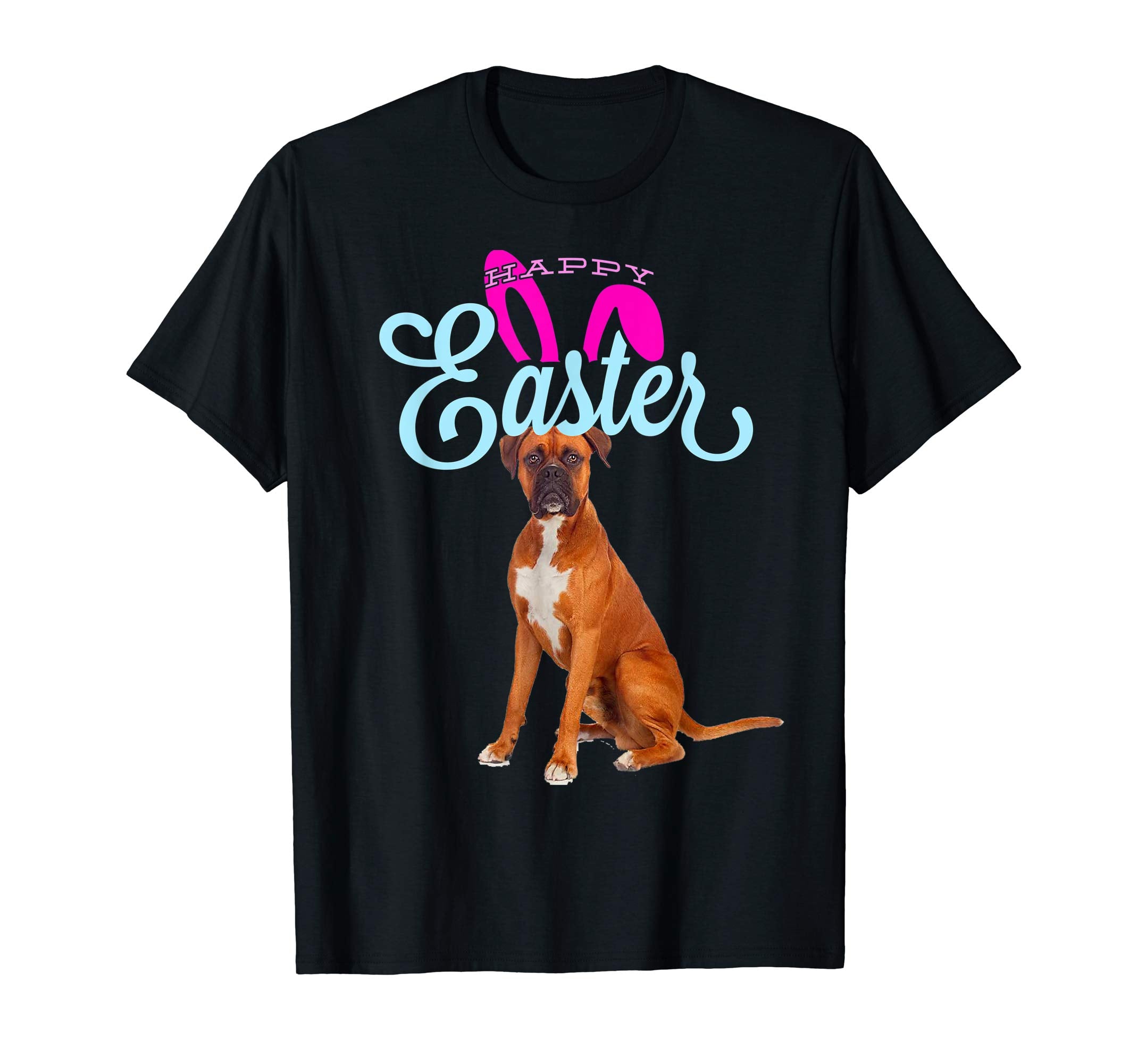 Easter Bunny Boxer Tshirt Dog Men Women Gift Easter Day