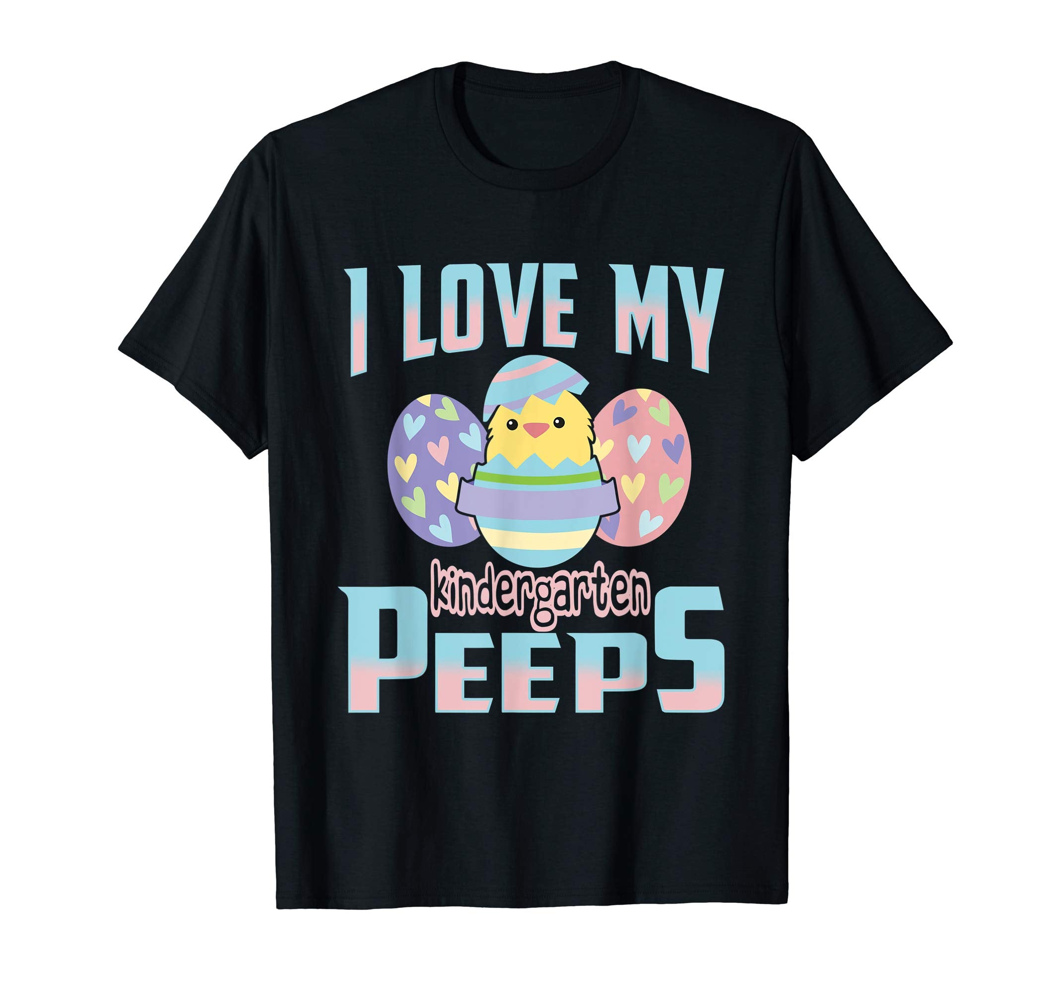 I Love My Kindergarten Peeps Teacher Easter Day T Shirt Gift