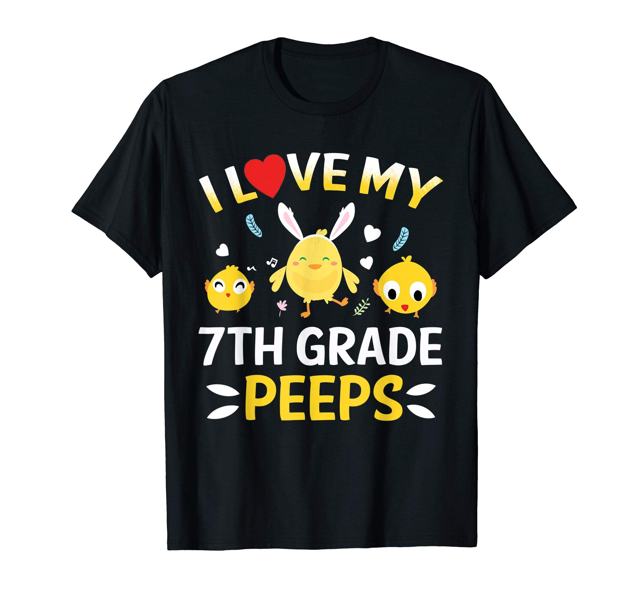 I Love My 7th Grade Peeps Bunnies Easter Teacher T-Shirt