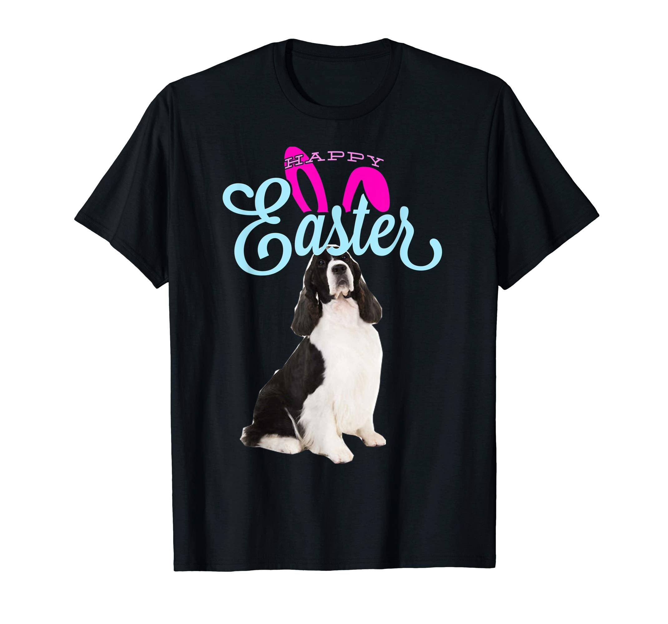 Easter Bunny English Springer Spaniel Tshirt Mom Women Gift