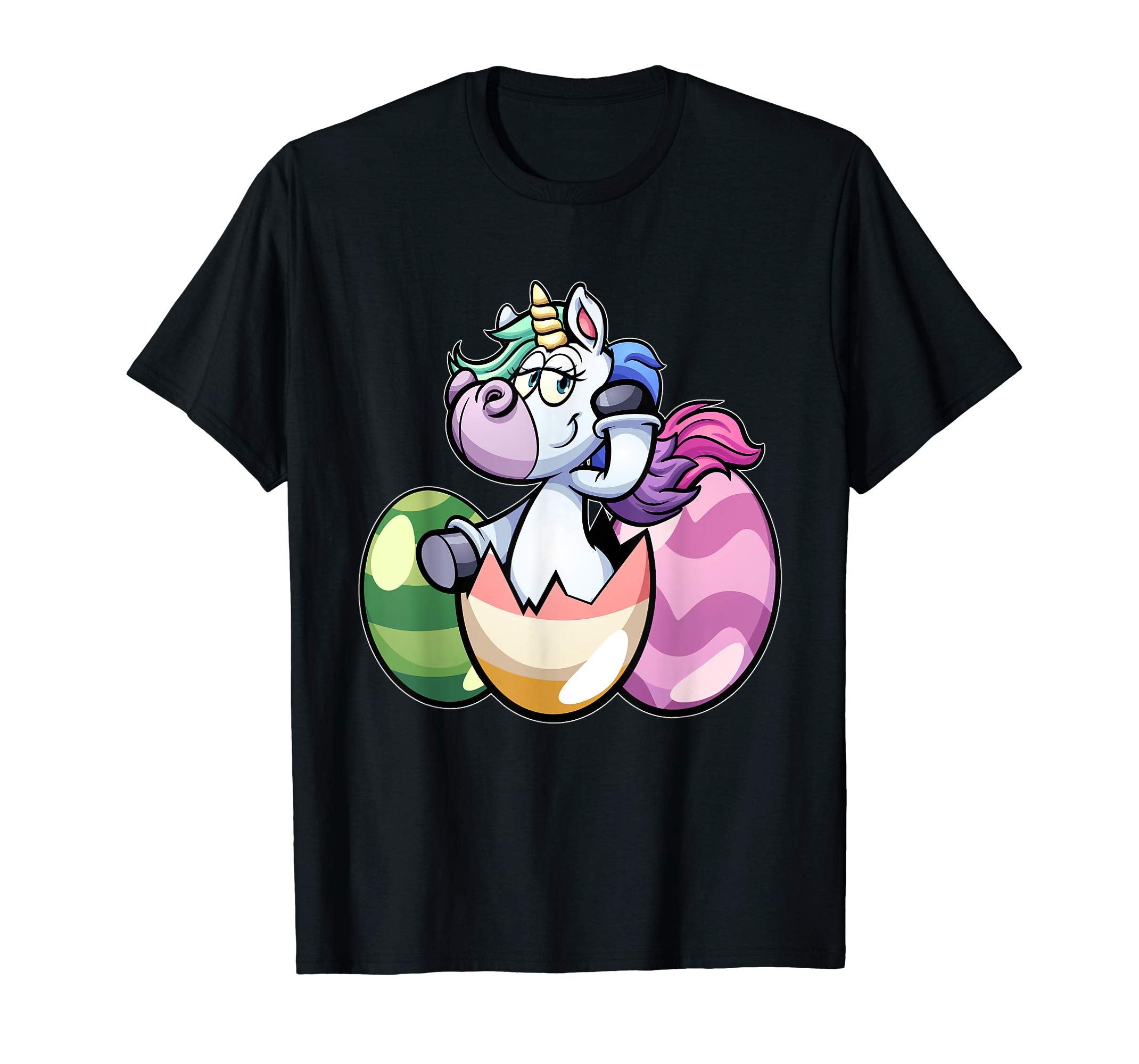 Easter Shirts For Kids Girls Unicorn Shirt Easter Eggs