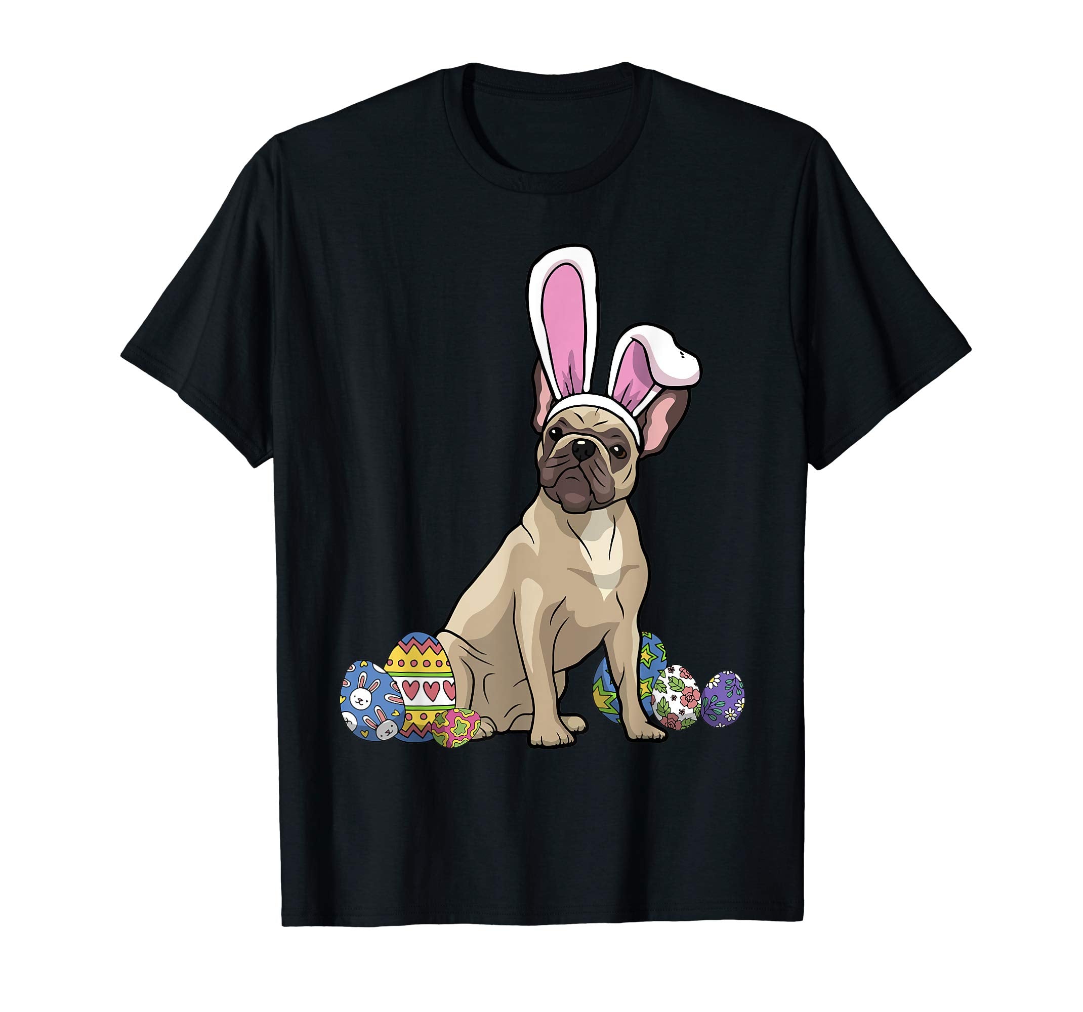 French Bulldog Dressed As Easter Bunny Rabbit Ears T-Shirt